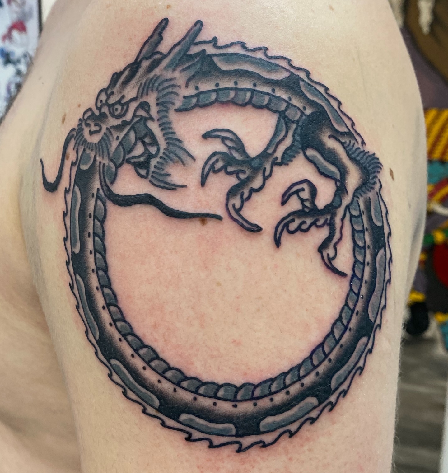 Tattoo by @hogtowntattoo — black_and_grey