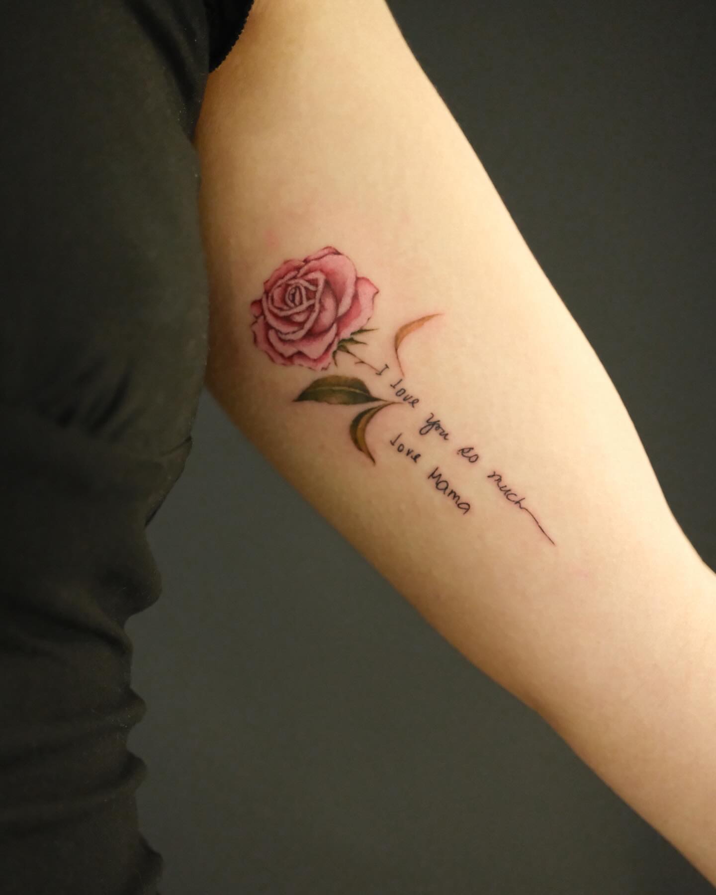 Rose realism tattoo on the forearm by Raytattooist