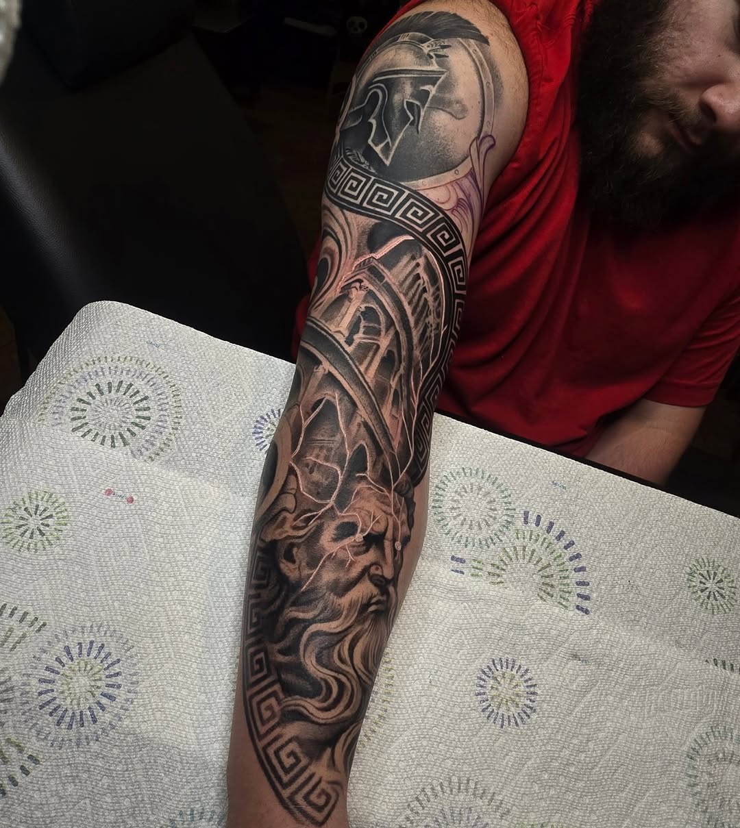 Tattoo by @empress.tattoos — realism, black_and_grey