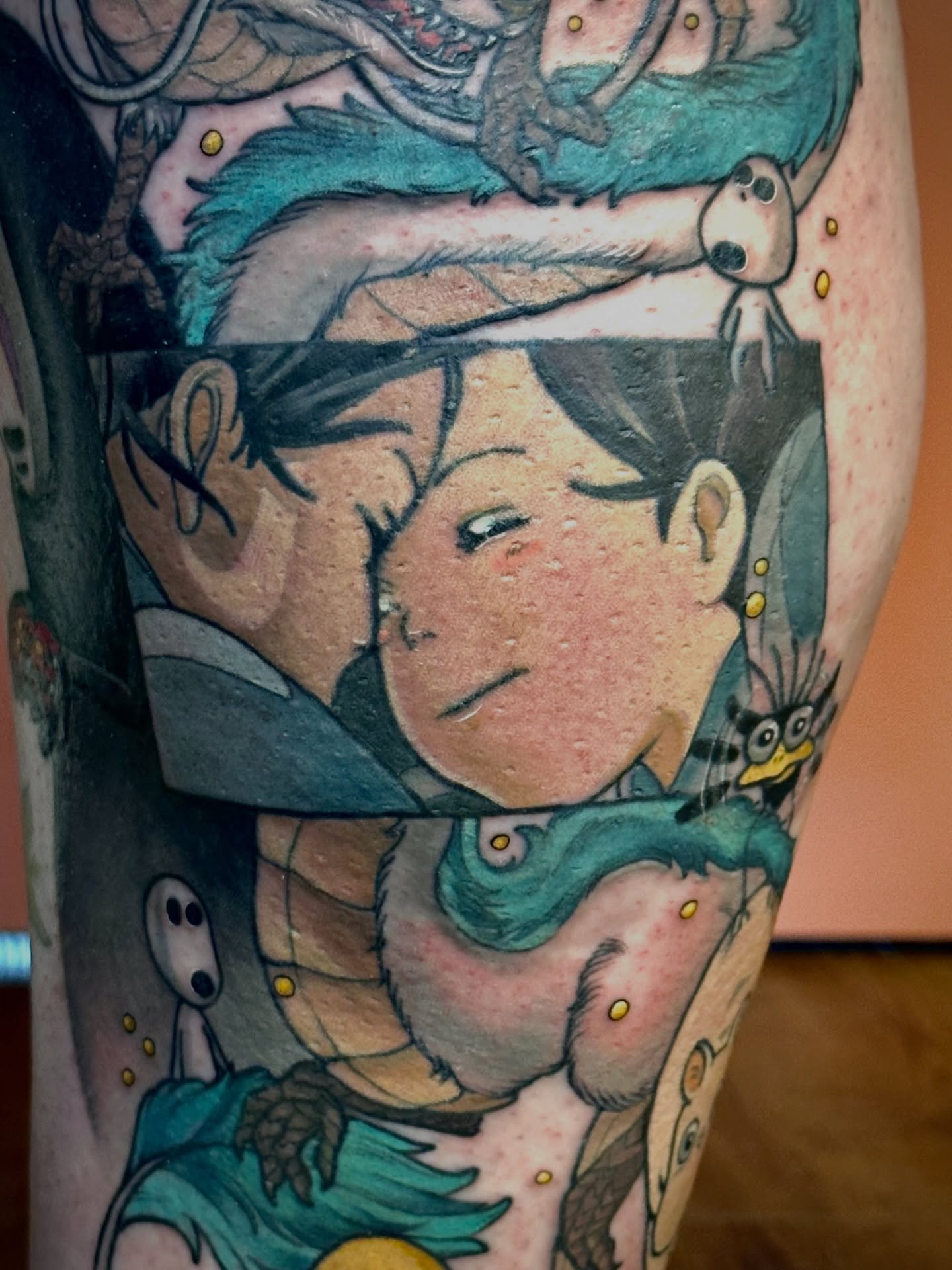 Tattoo by @aprilnicoletattoos — dotwork, realism