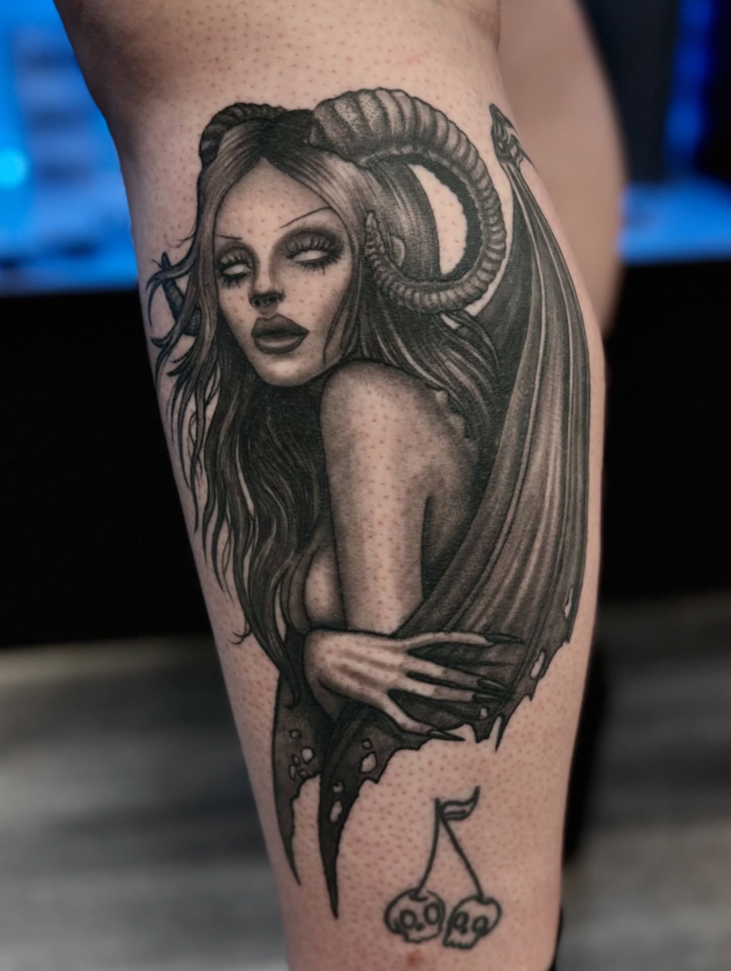 Tattoo by @artofmiguelangelflores — dotwork, realism