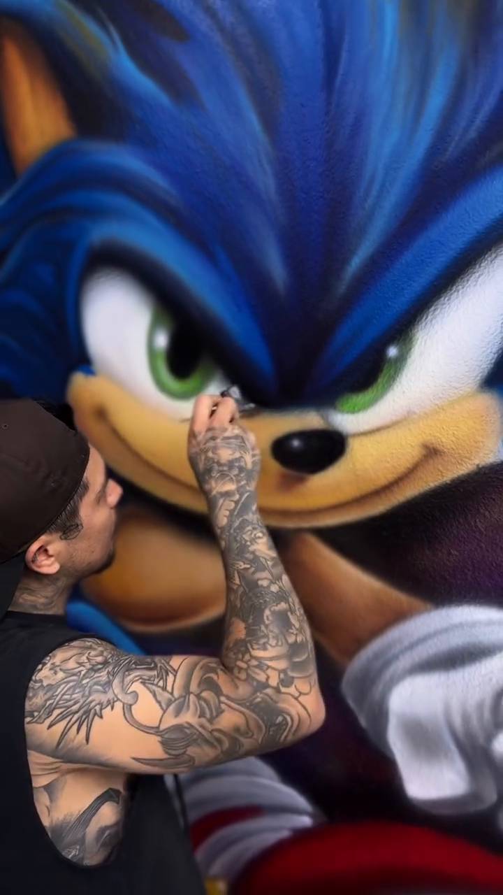 Sonic the Hedgehog realism tattoo by Gabah🌹