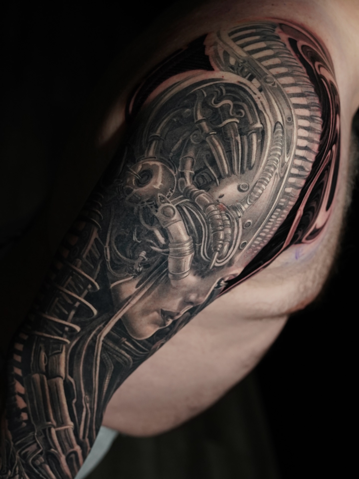 Tattoo by @_hello_vas โ realism, black_and_grey