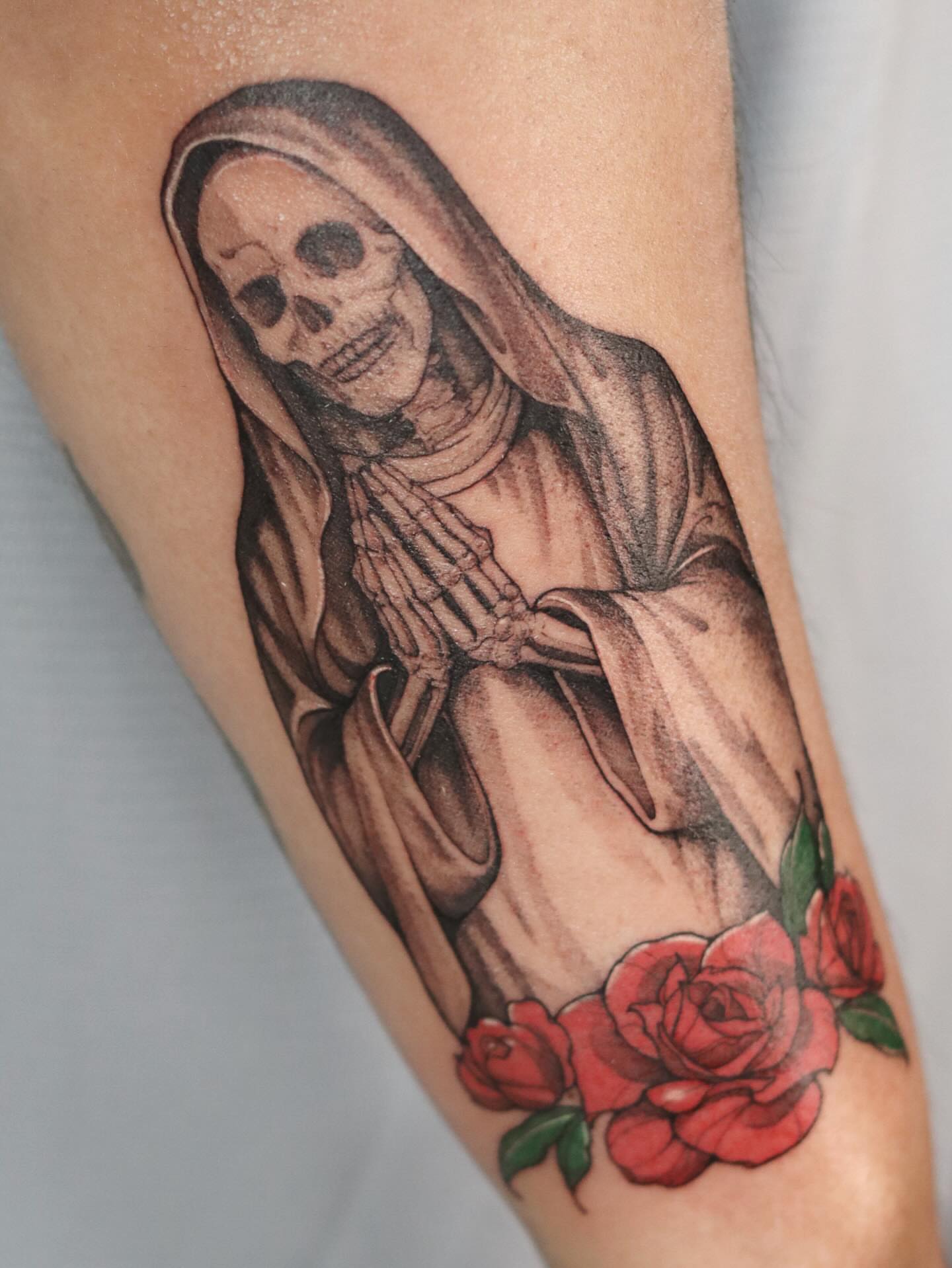 Tattoo by @phoebe_doartink — black_and_grey, realism