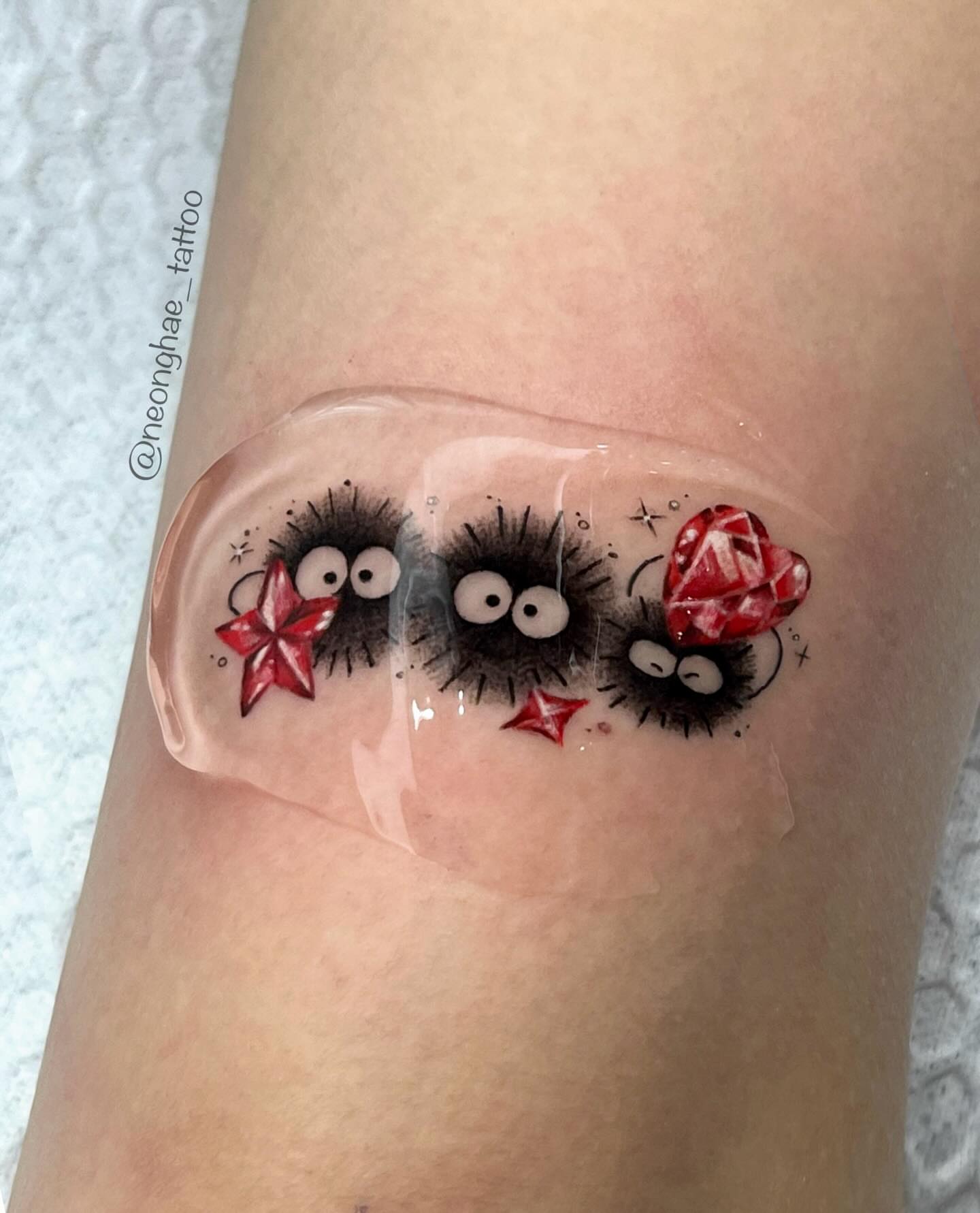 Tattoo by @neonghae_tattoo — dotwork, realism