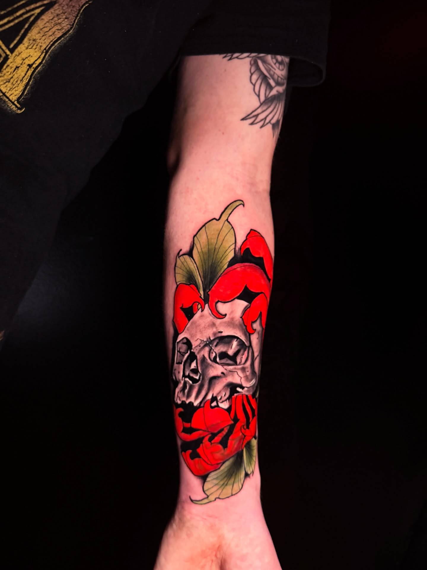 Tattoo by @dreadmoor_tattoos — american_traditional, dark_realism
