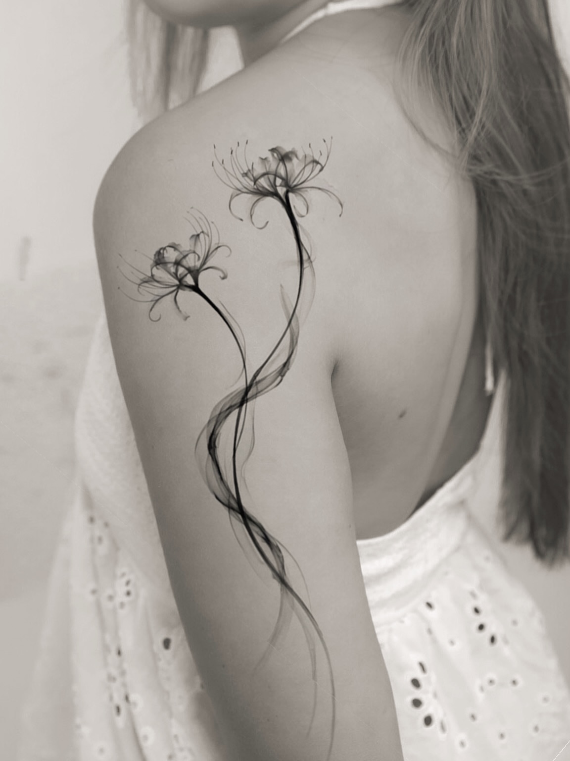 Tattoo by @haesol_ink — black_and_grey