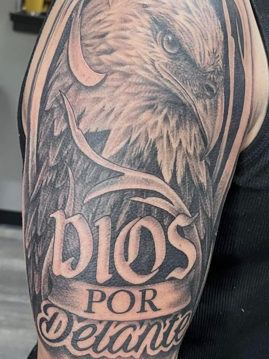 Tattoo by @inkbykg — black_and_grey