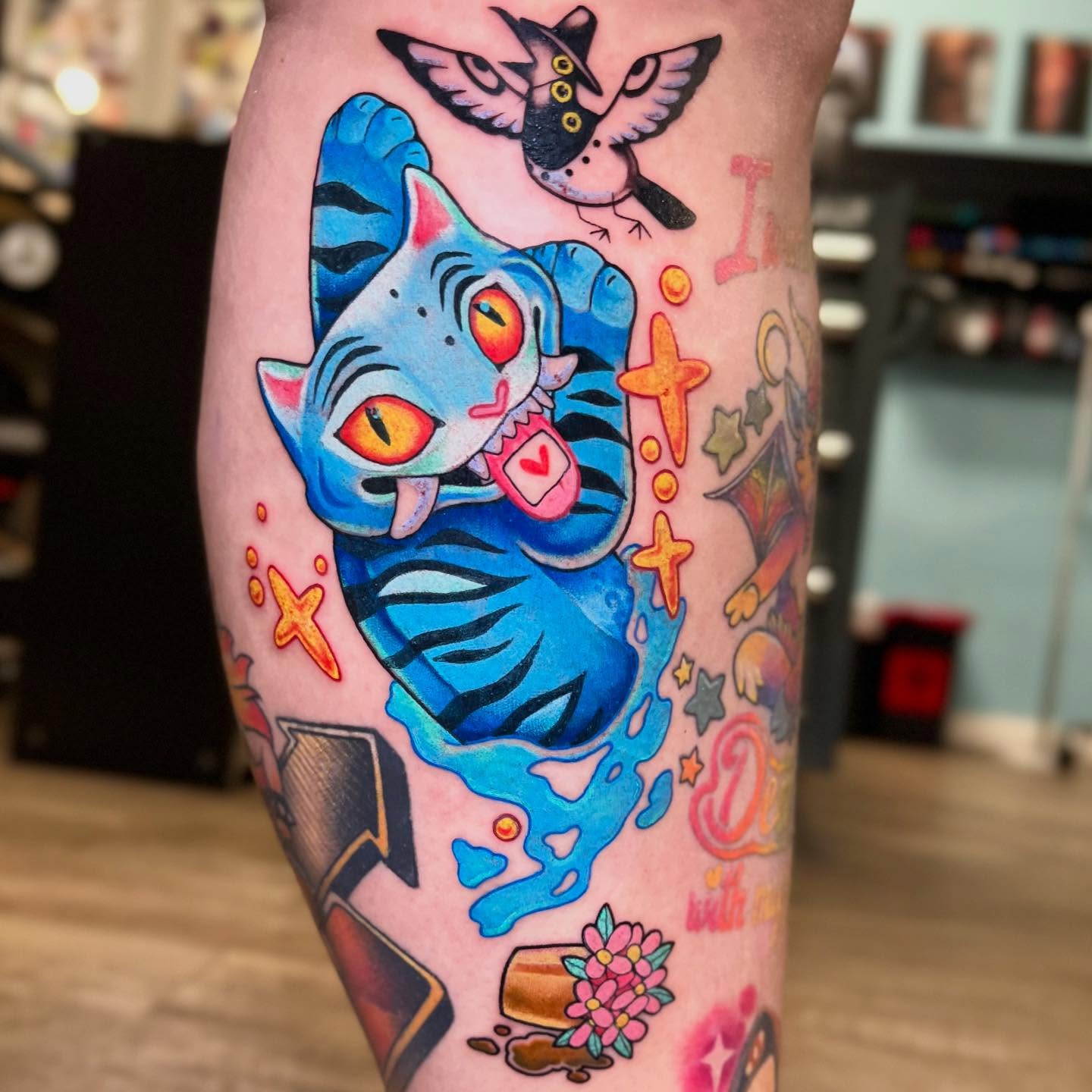Tattoo by @rarepandatats — new_school, illustrative