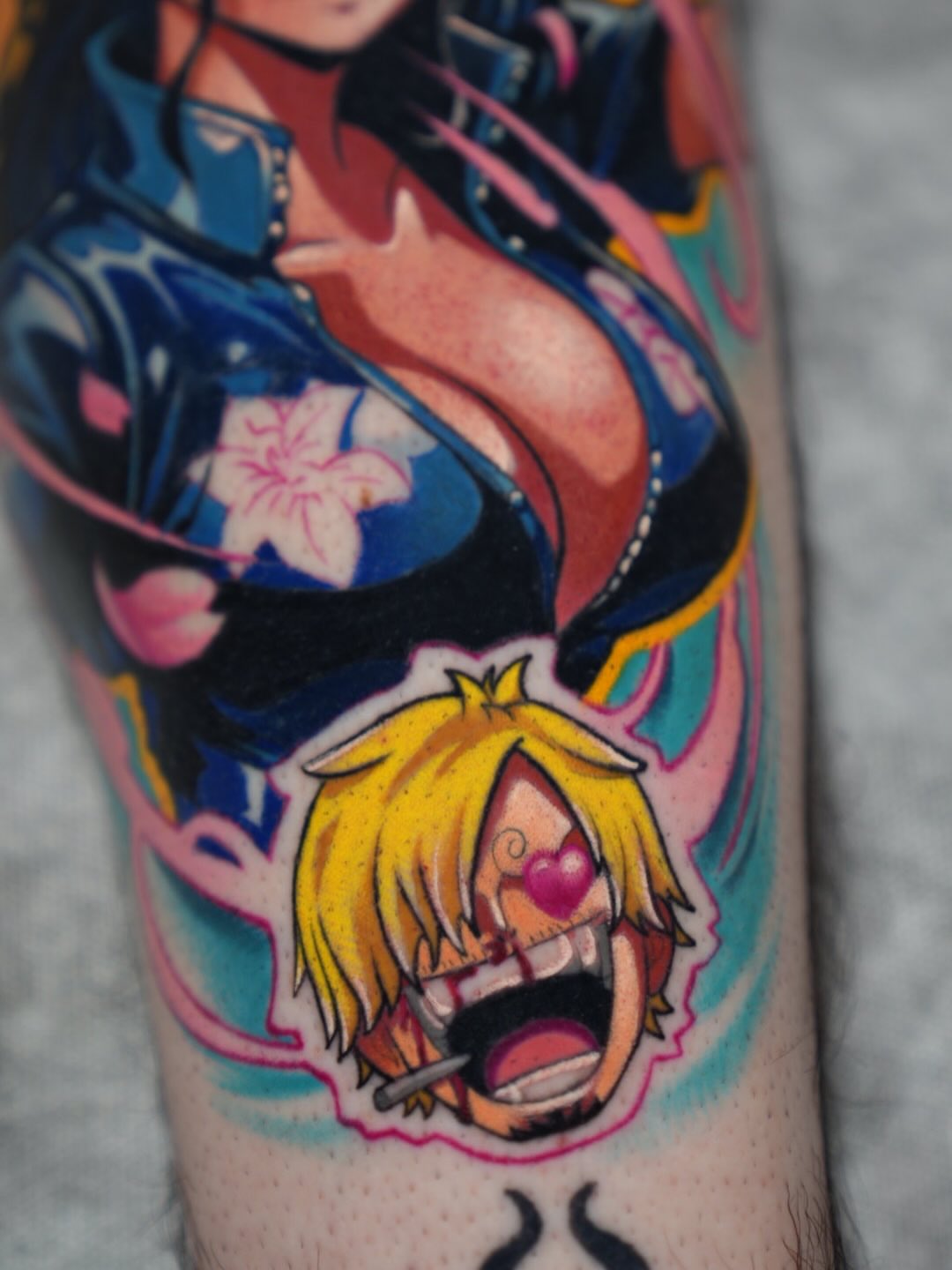 Anime character anime tattoo on the forearm by CRISTIAN AMORES シ