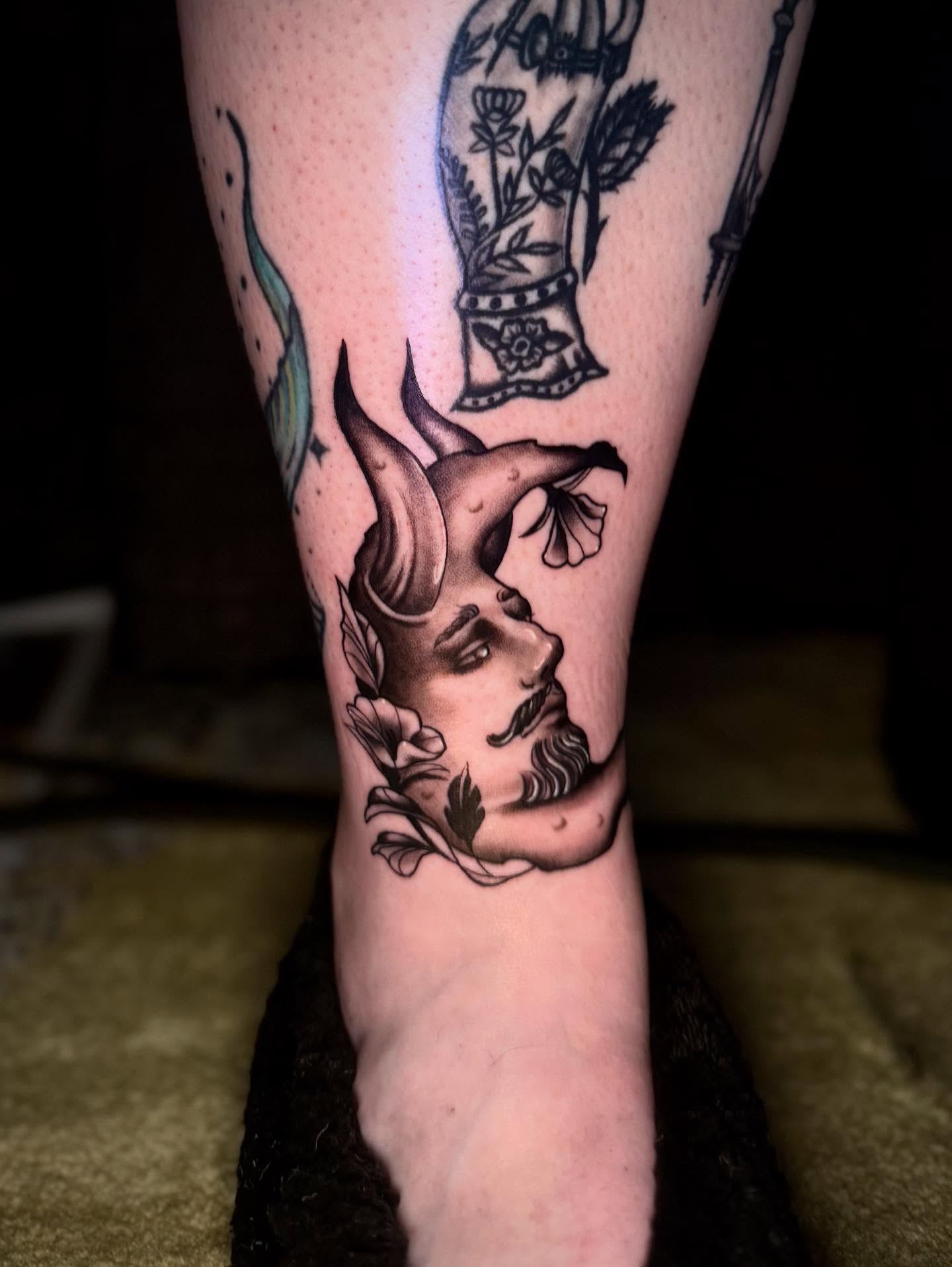 Tattoo by @causedonuts — american_traditional, black_and_grey
