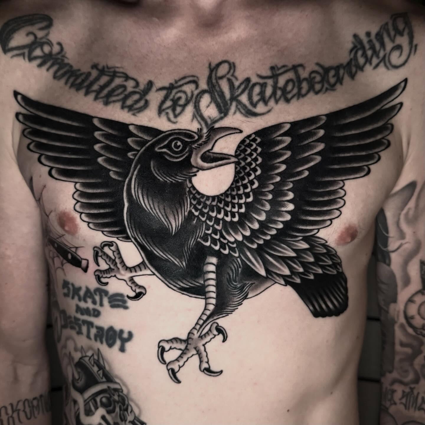 Tattoo by @brandontattoos — american_traditional, black_and_grey