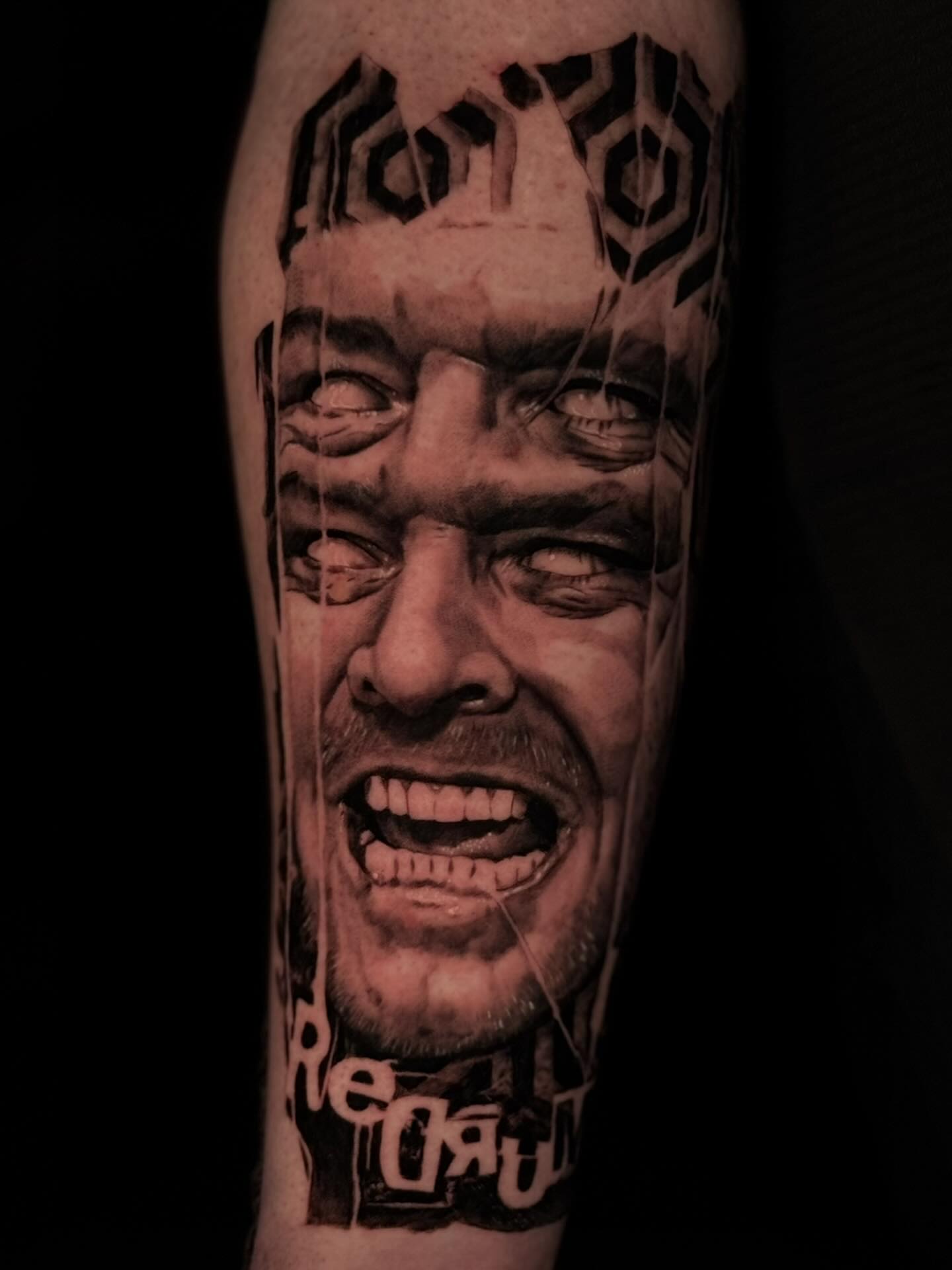 Tattoo by @weaponized_onion — realism, black_and_grey