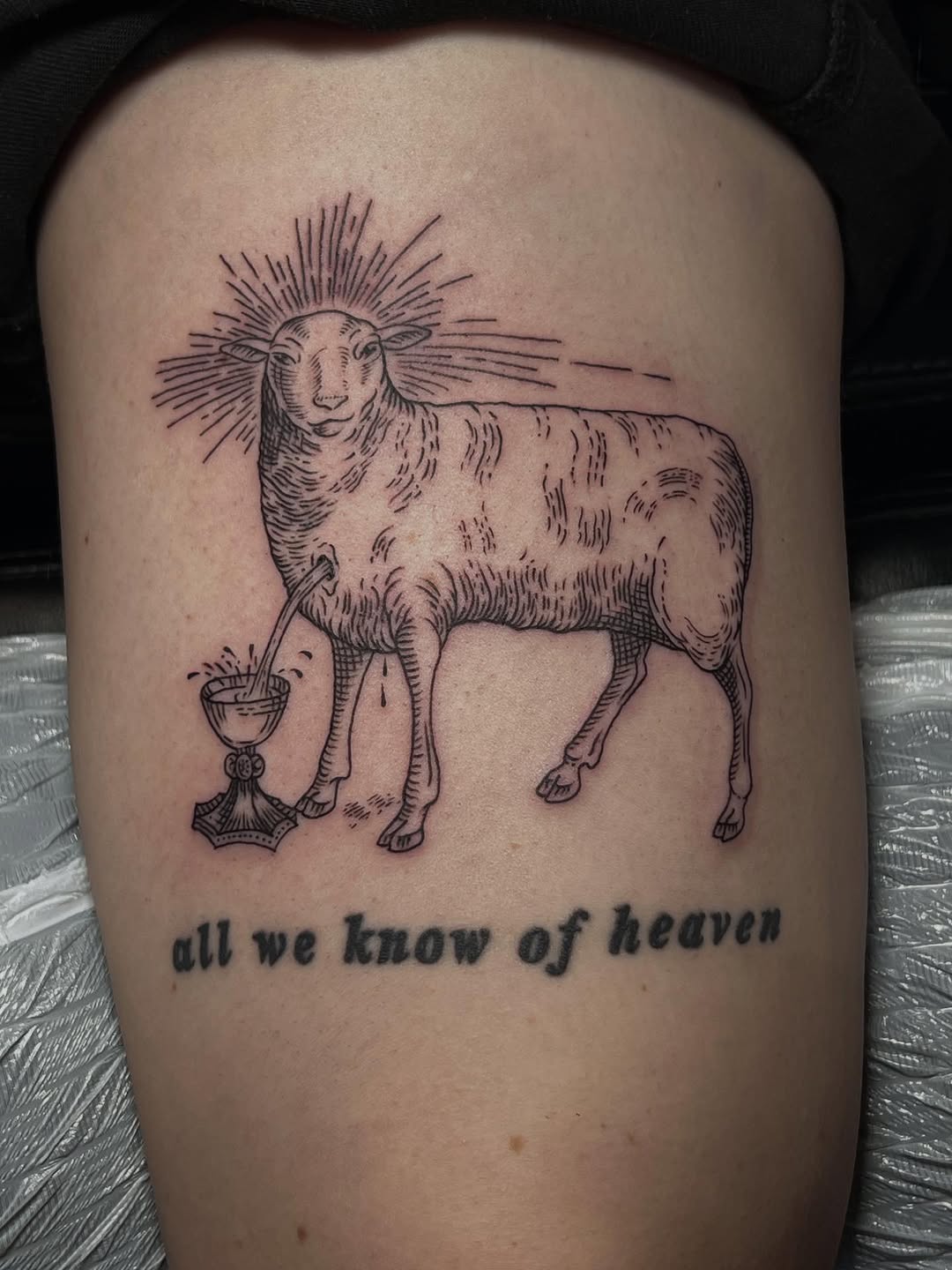 Tattoo by @tattoosbysierranicolemn — black_and_grey, lettering_script