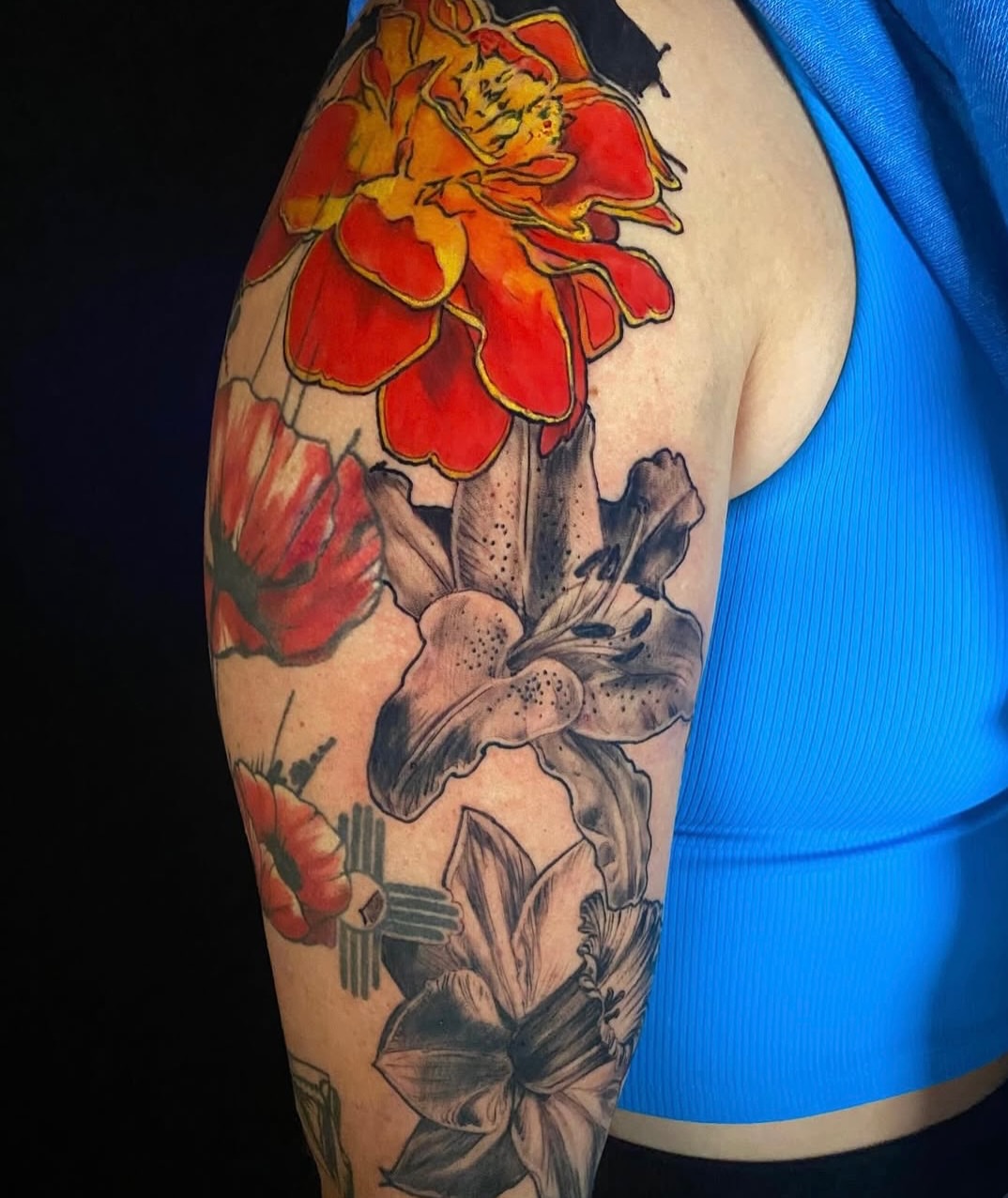 Tattoo by @tattooartist_dano — american_traditional, dotwork