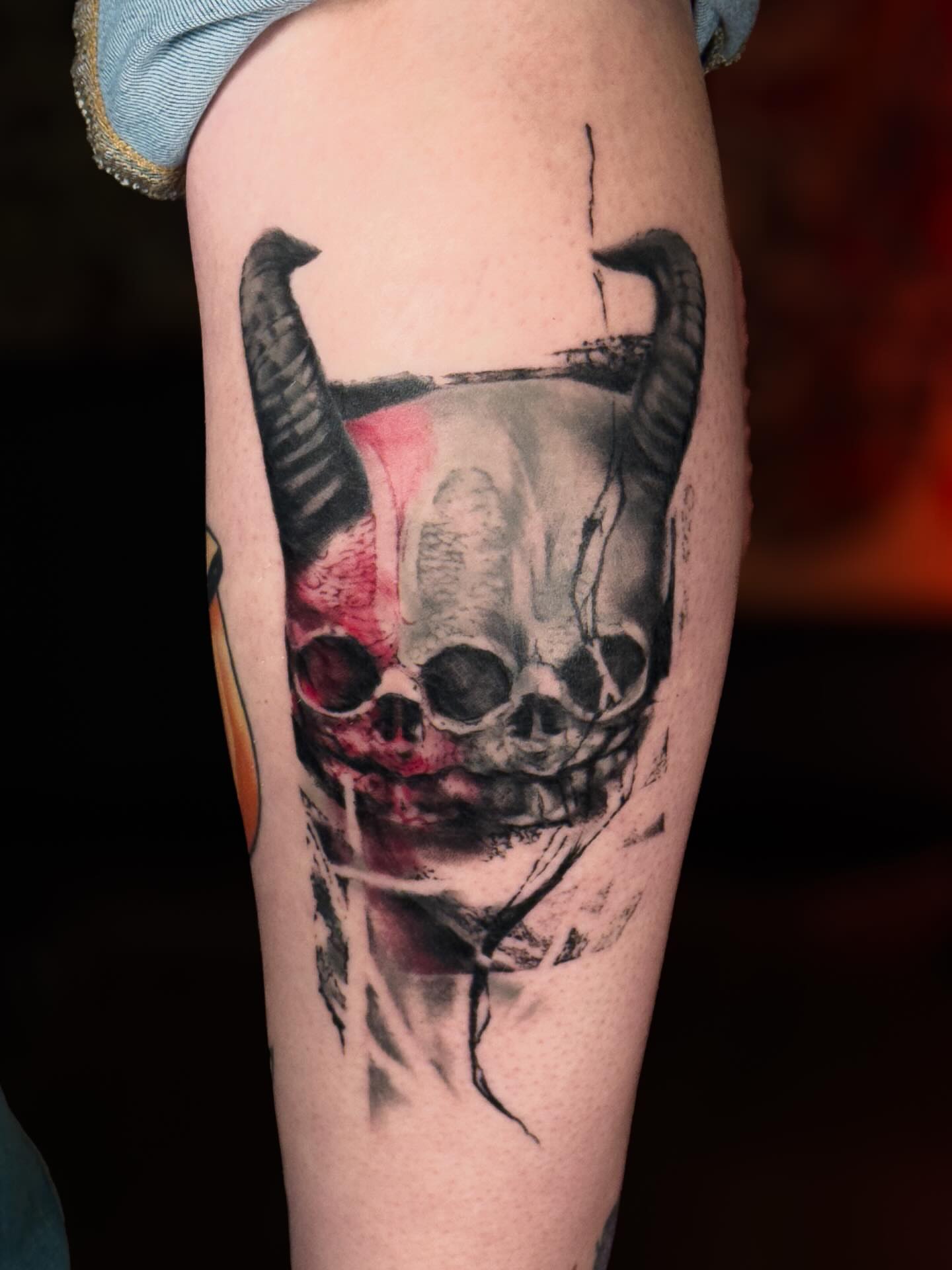 Tattoo by @tattoosbytravis — realism, dark_realism