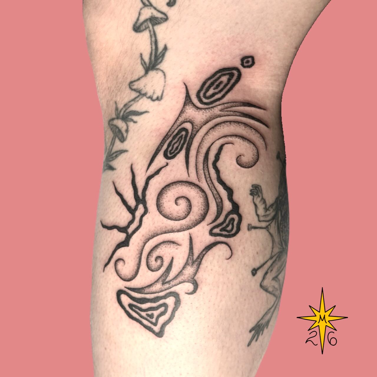 Tattoo by @maddstatts โ dotwork, surrealism