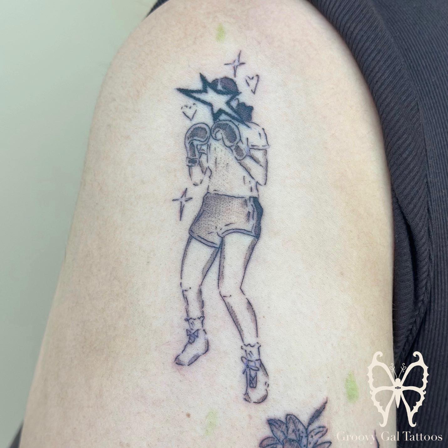 Tattoo by @groovygal_tattoos โ black_and_grey