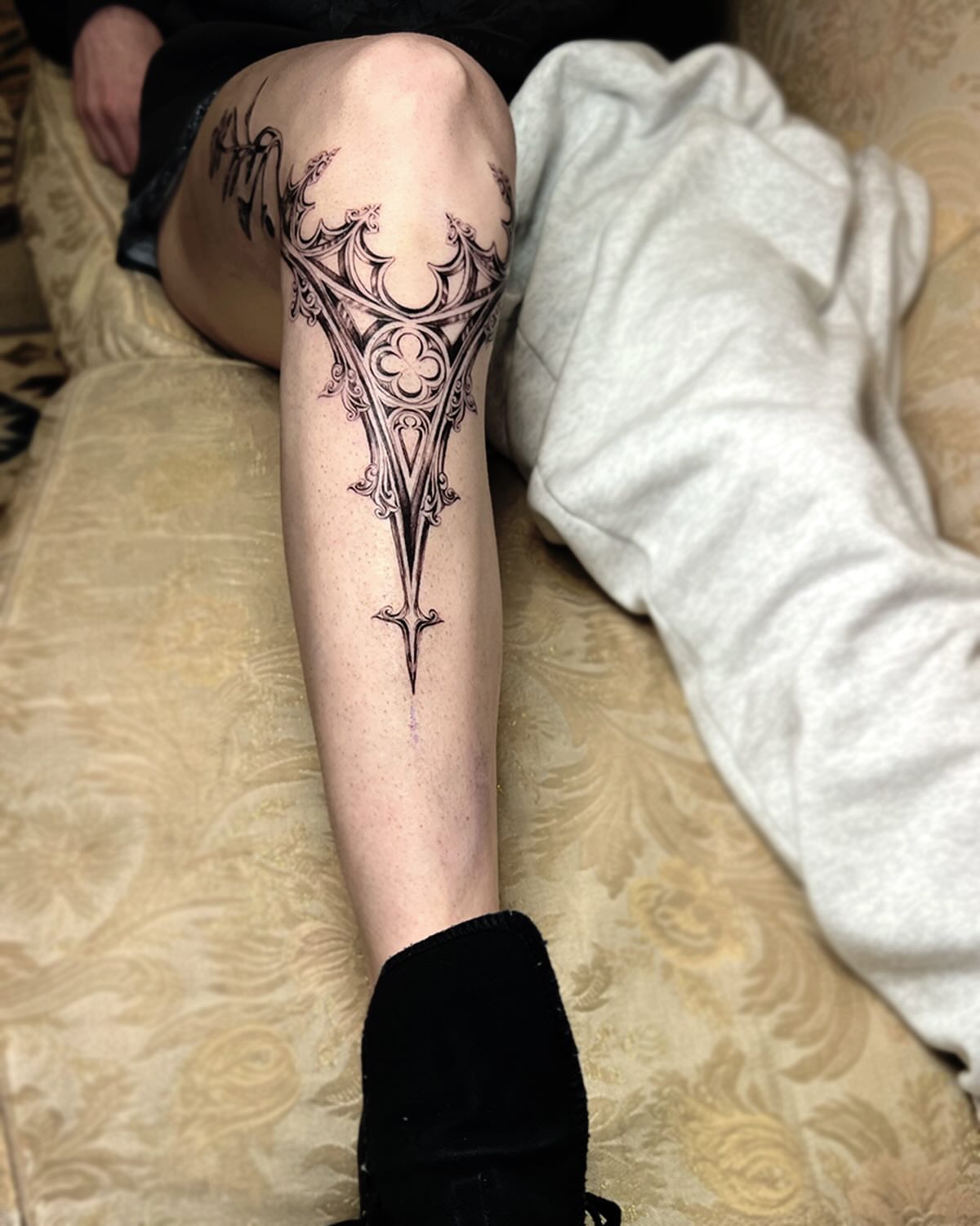 Tattoo by @inklore_ β black_and_grey, geometric