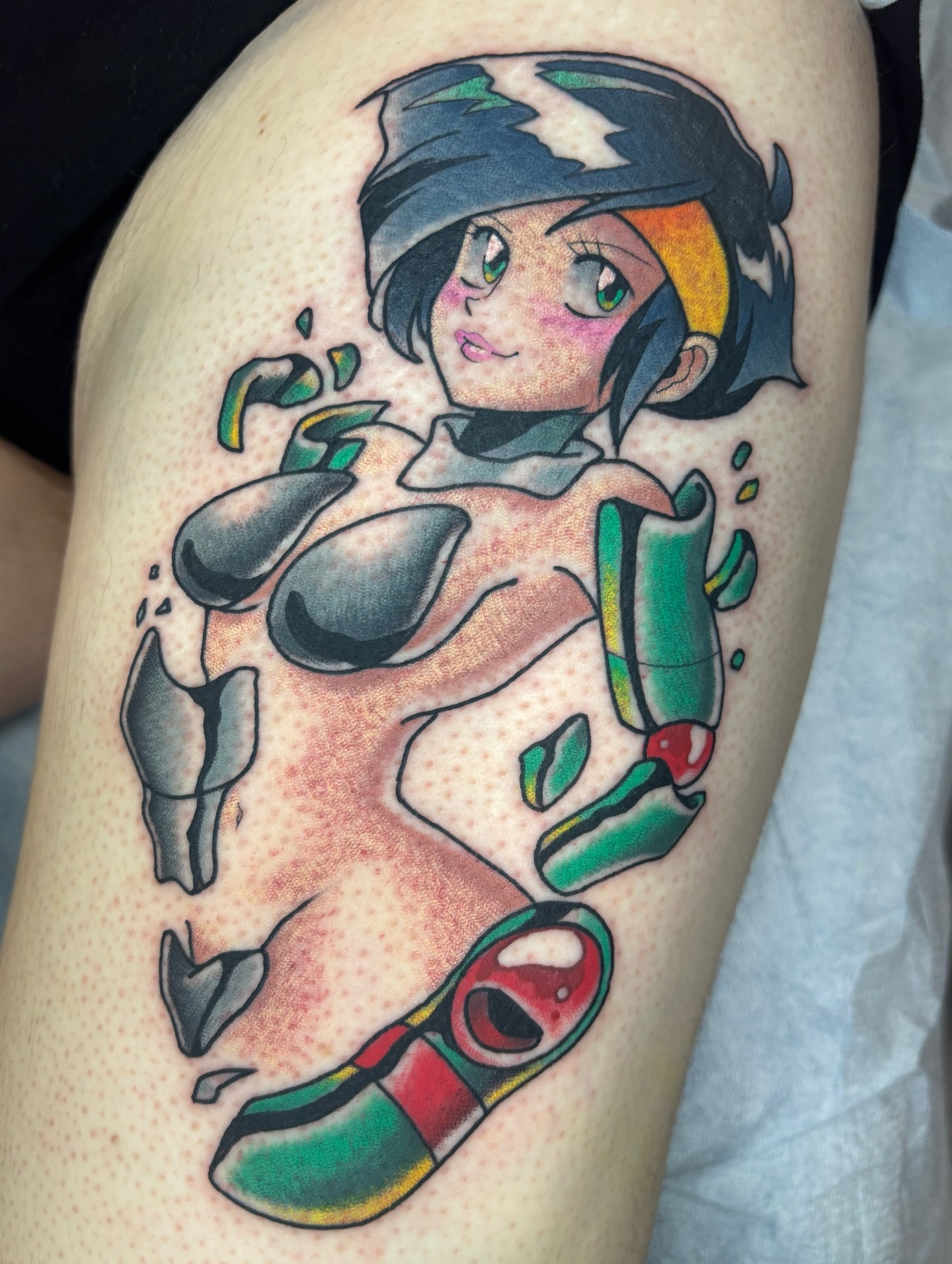 Tattoo by @toriwartooth — anime