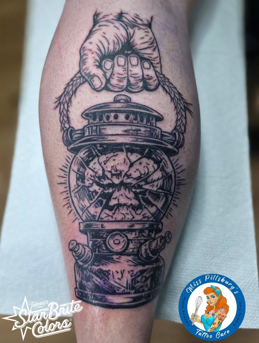 Tattoo by @athorp2020 — black_and_grey