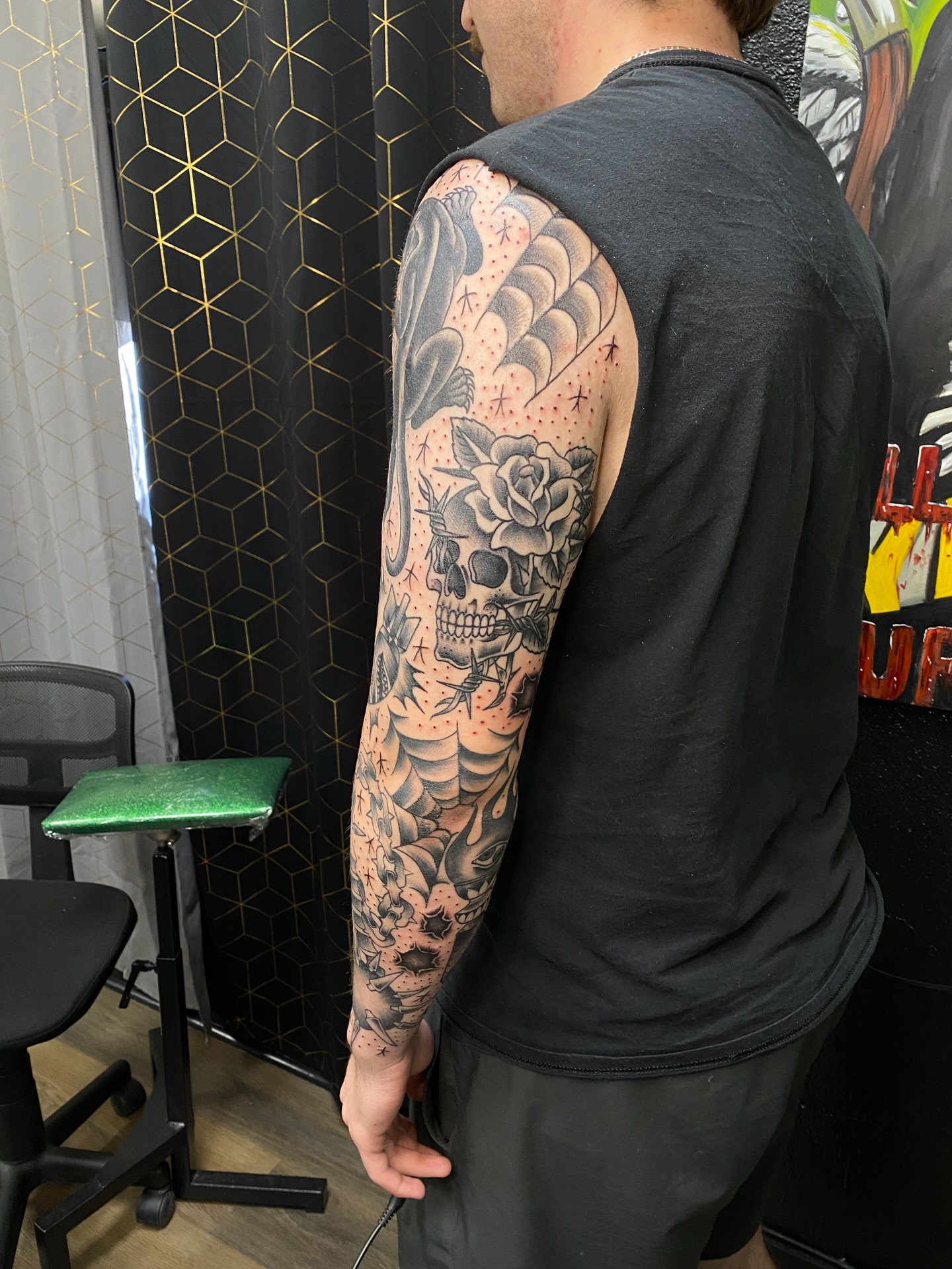Tattoo by @camenglandtattoos — black_and_grey, realism