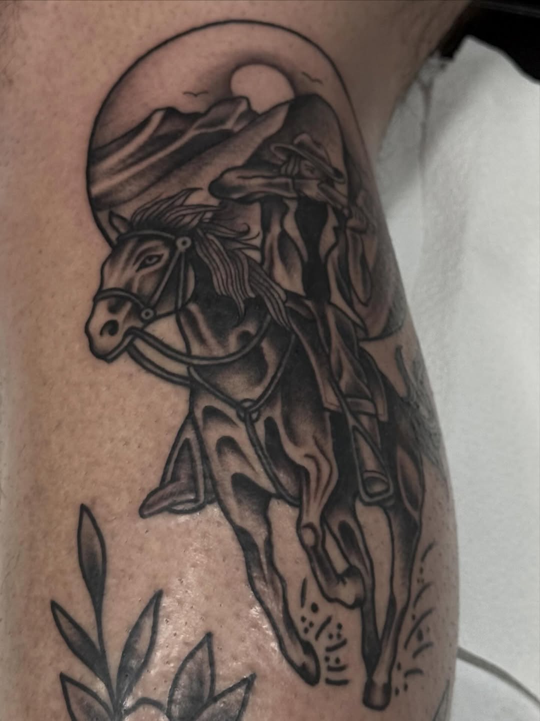 Tattoo by @loco_livin — black_and_grey, realism