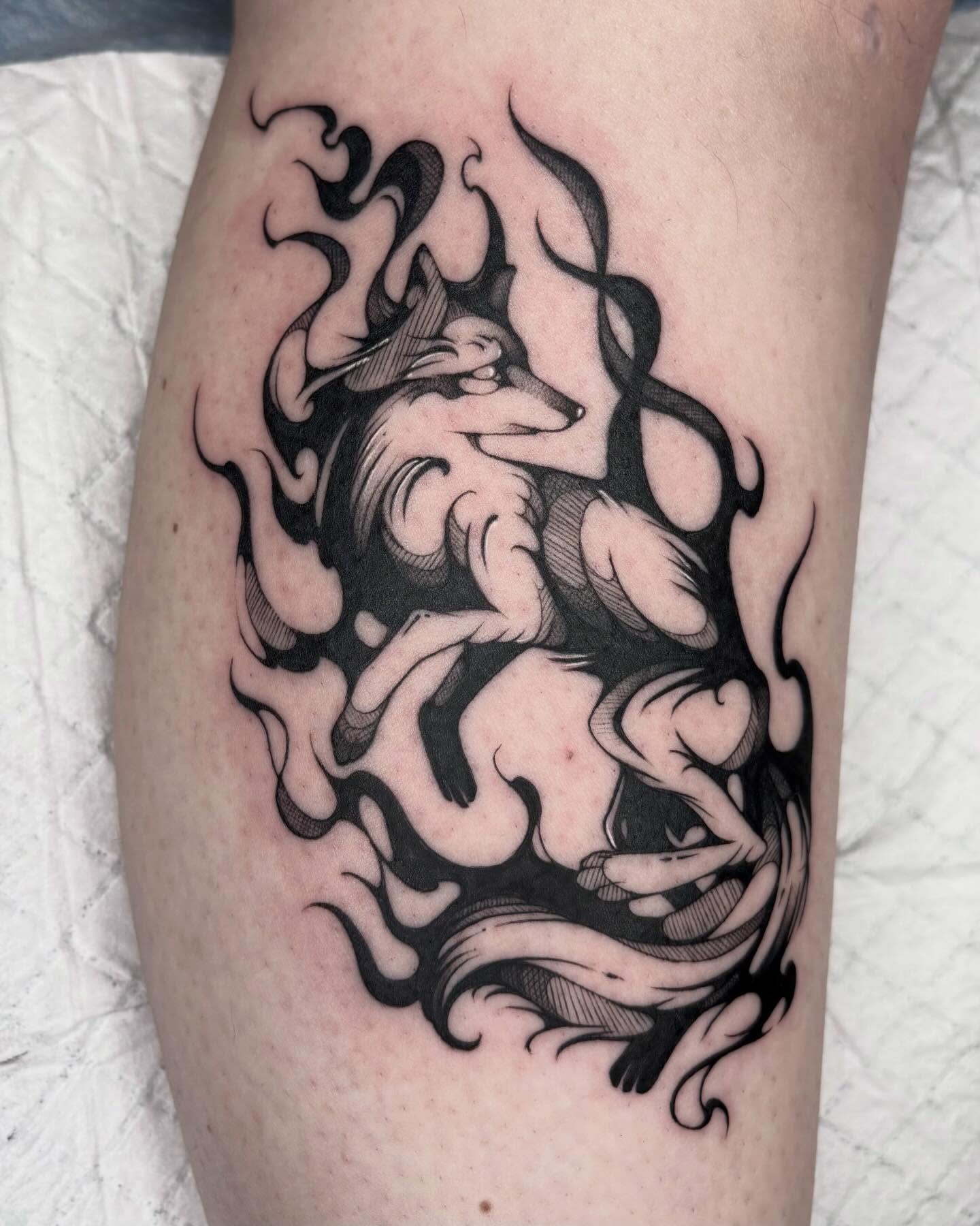 Tattoo by @codeblackink โ black_and_grey