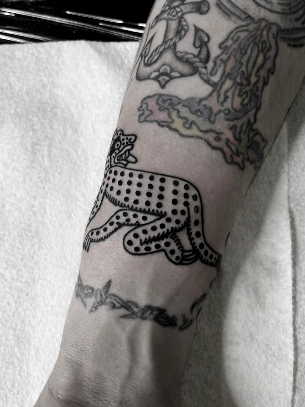 Tattoo by @mentalagonytattoo — dotwork