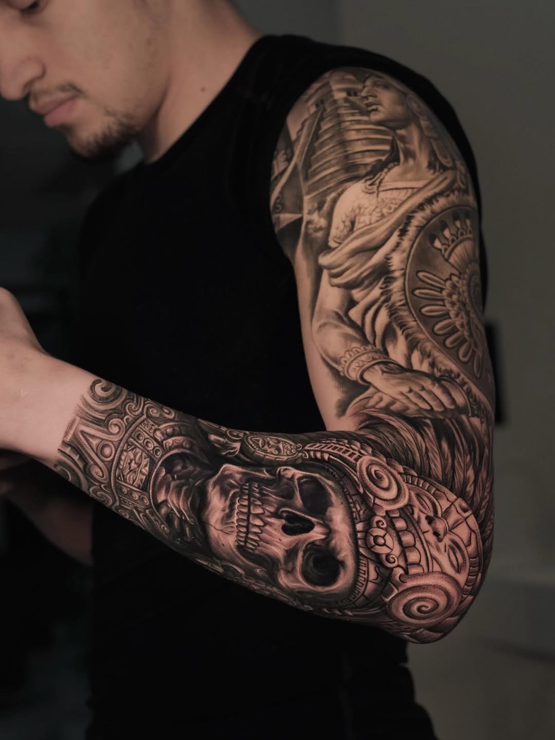 Tattoo by @reyolivarestattoos — realism, black_and_grey