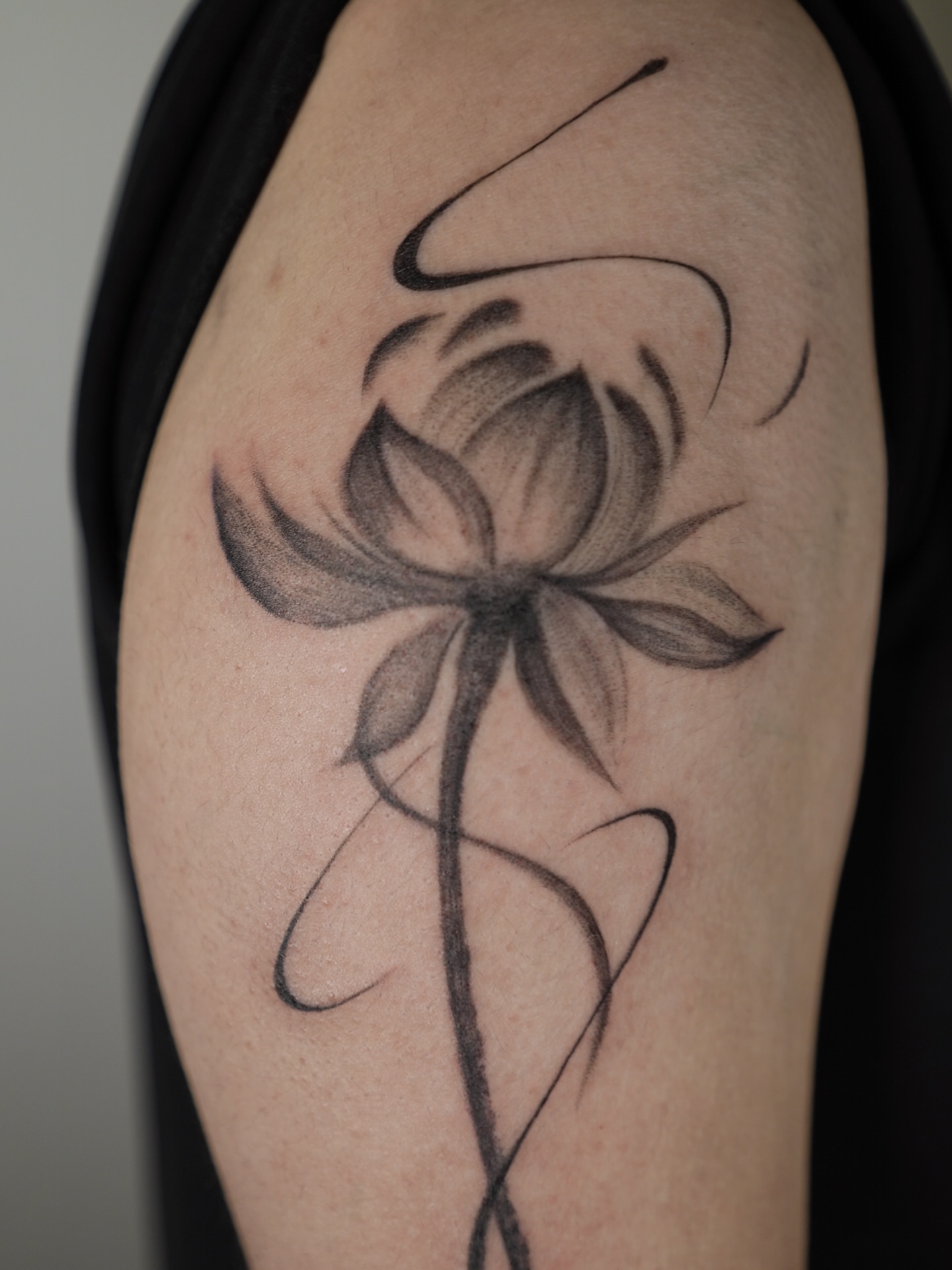 Tattoo by @sobi.tattoos — black_and_grey