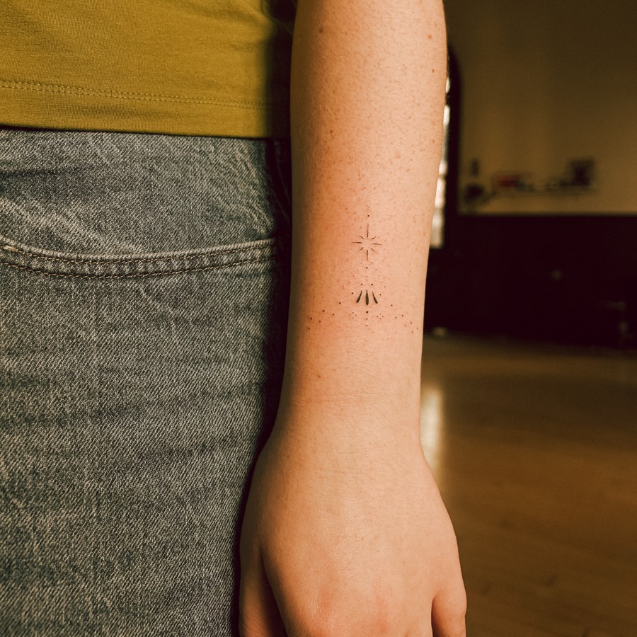 Tattoo by @taurusmoontattoo — dotwork
