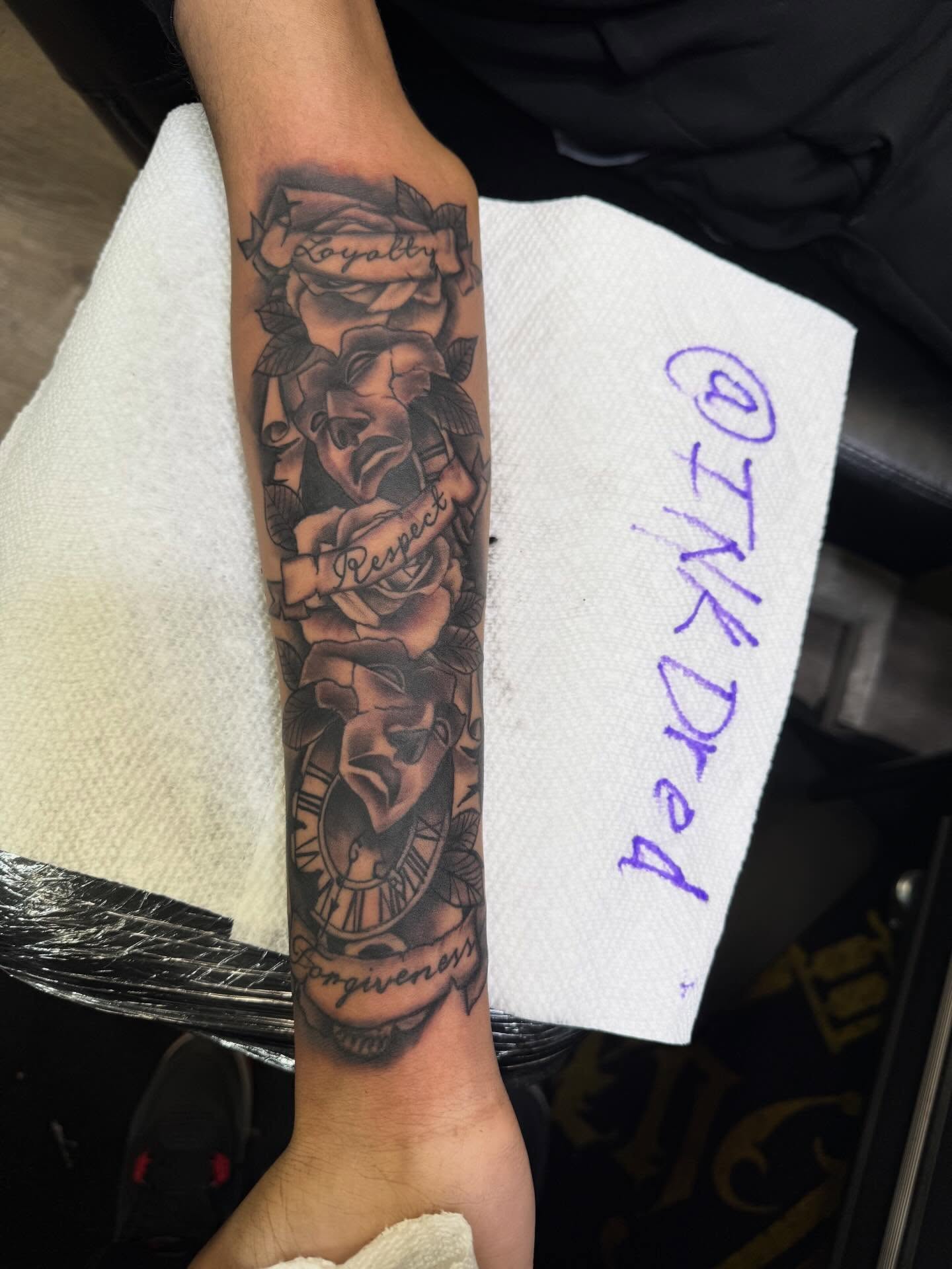 Tattoo by @inkdred β american_traditional, black_and_grey