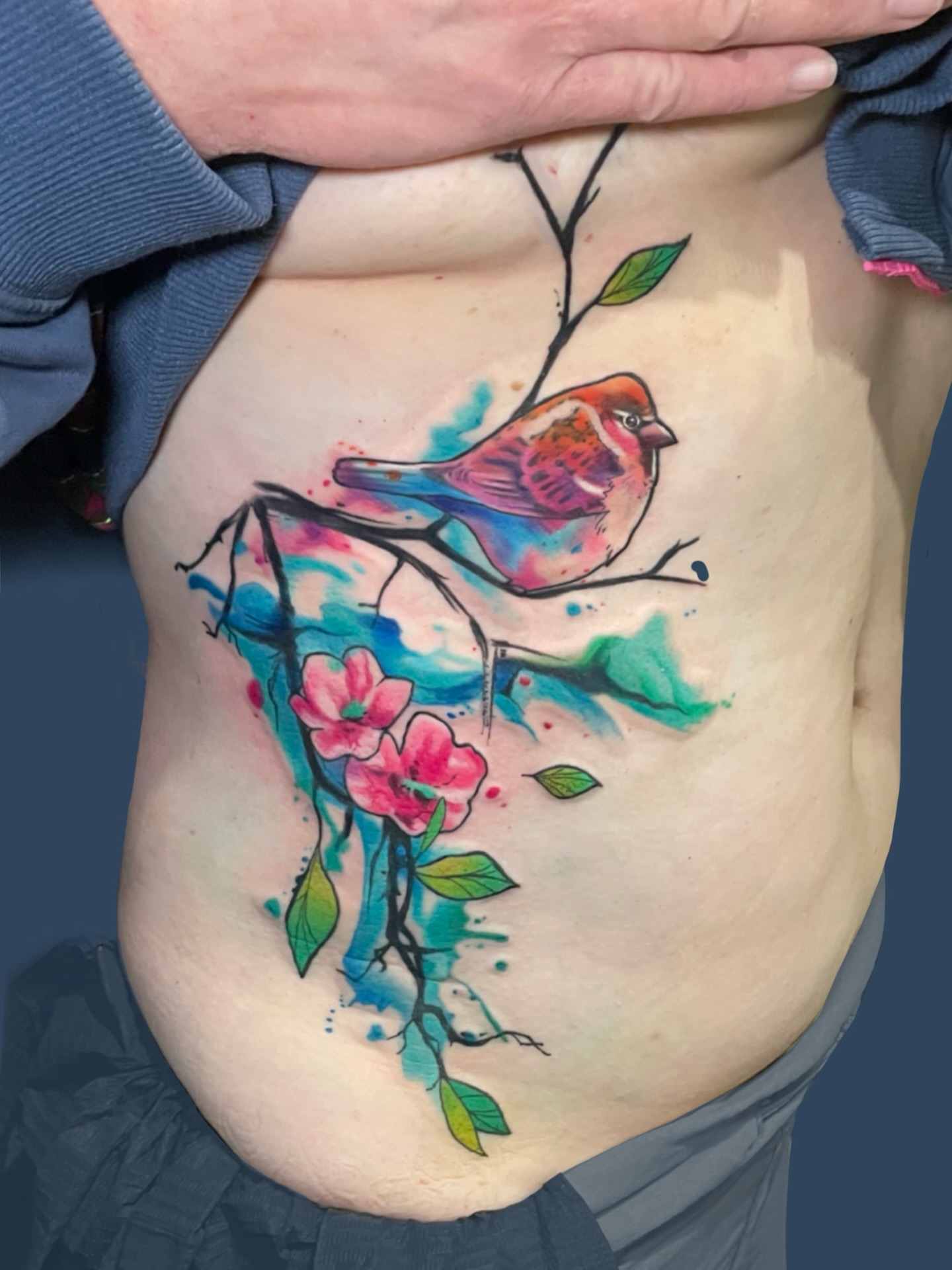 Tattoo by @graphicward — watercolor