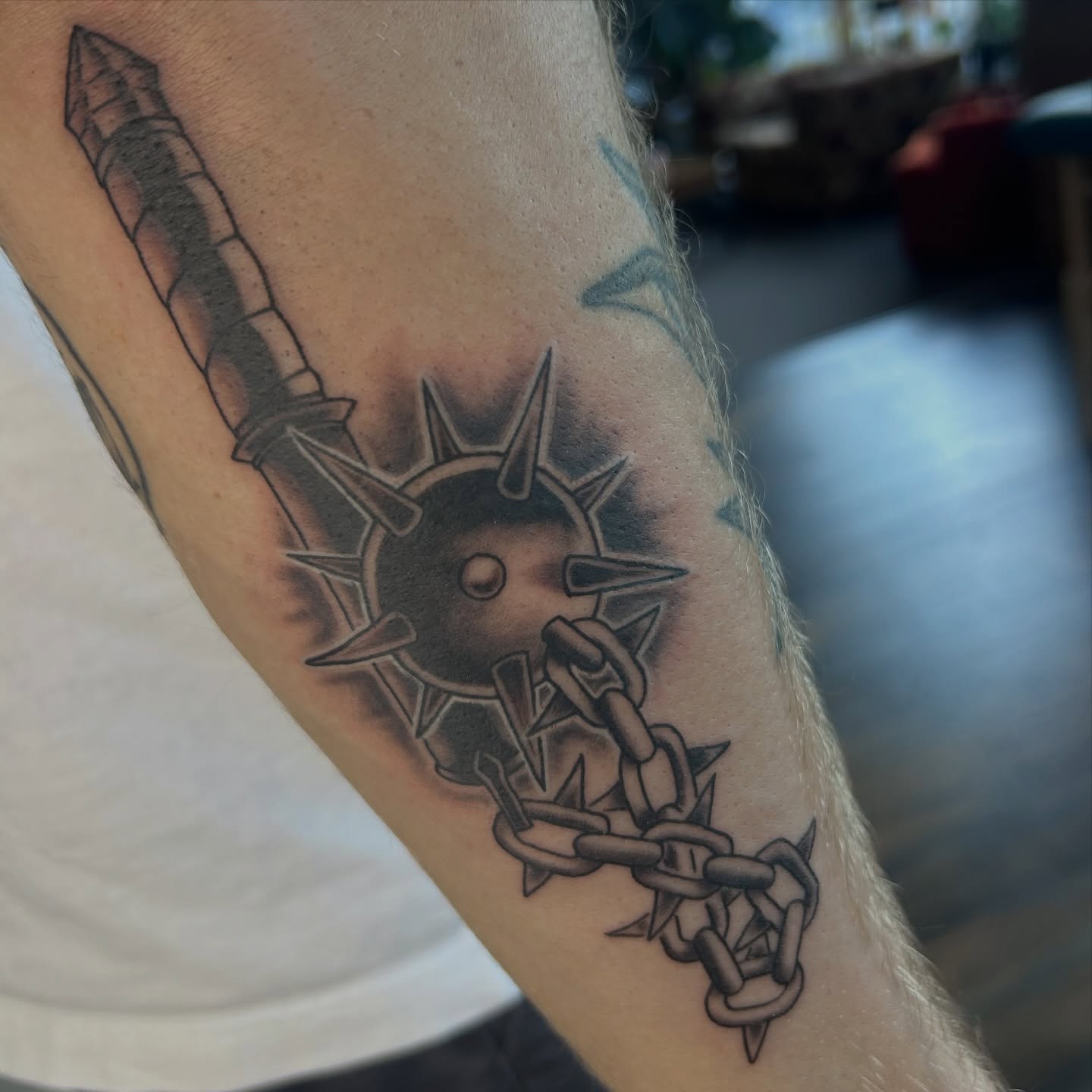 Tattoo by @marinajayd_tattoos — black_and_grey