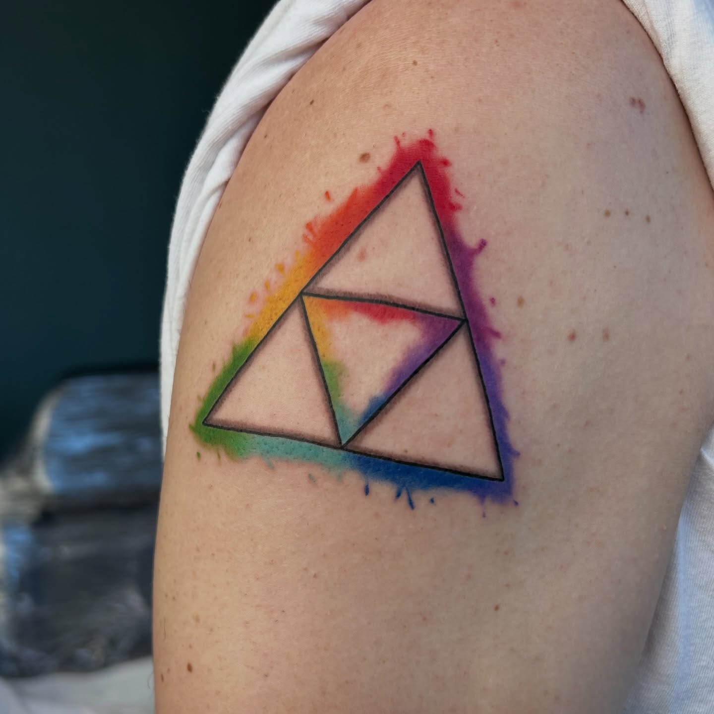 Tattoo by @marinajayd_tattoos — geometric, watercolor