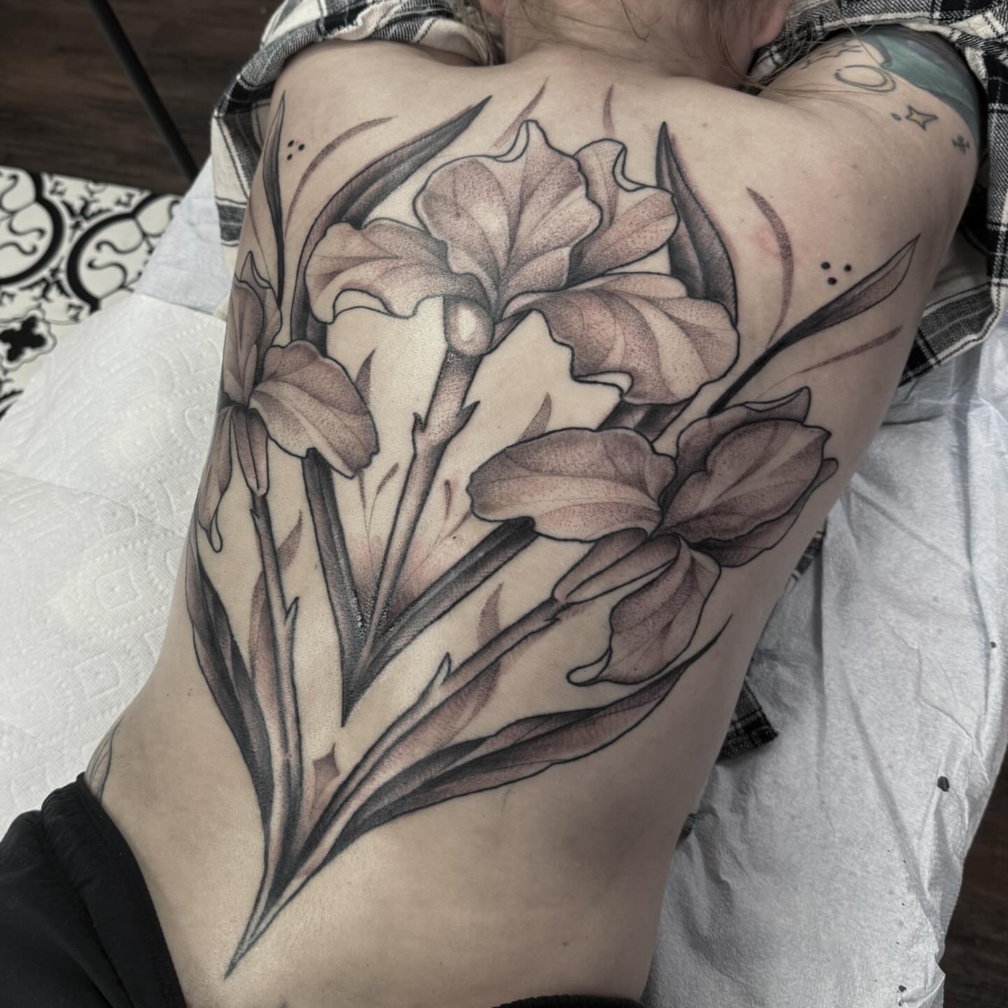 Tattoo by @meechtattoos_ — black_and_grey