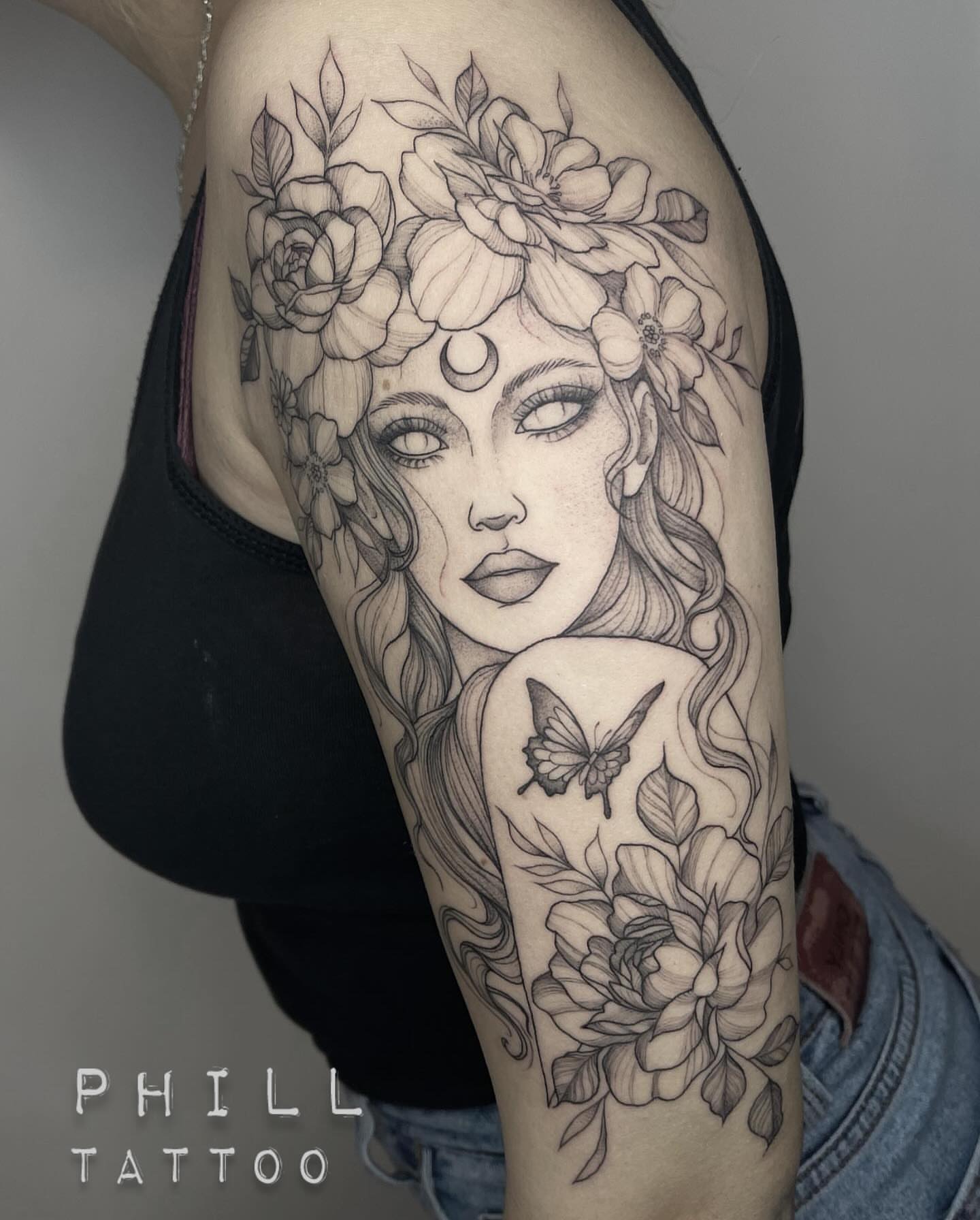 Tattoo by @barragantattoos — black_and_grey, realism