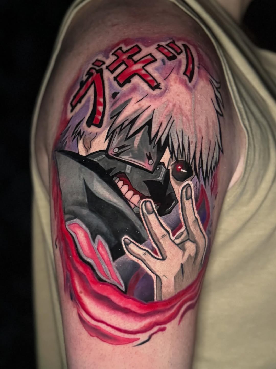 Tattoo by @damnros — anime, trash_polka