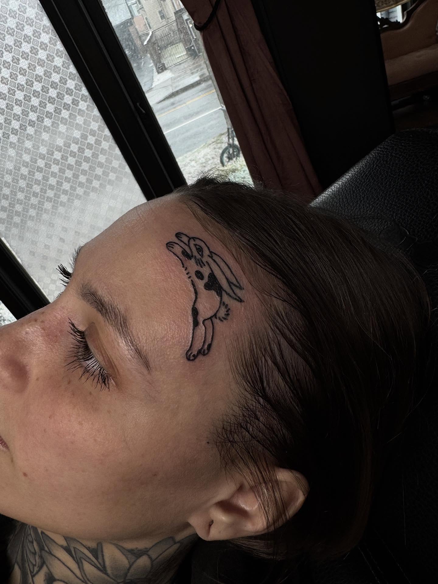 Goat black and grey tattoo on the head by Bethbeforedishonor, Rochester, New York