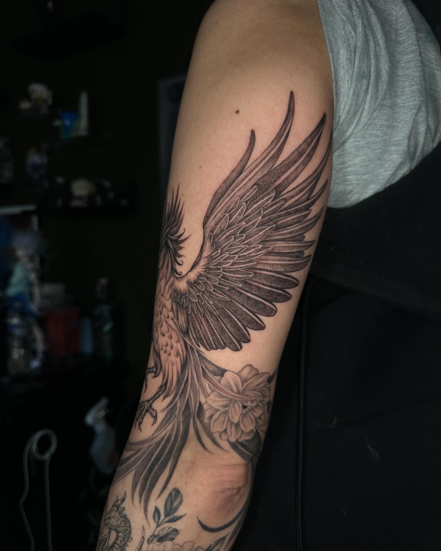 Tattoo by @davidlayhere โ black_and_grey