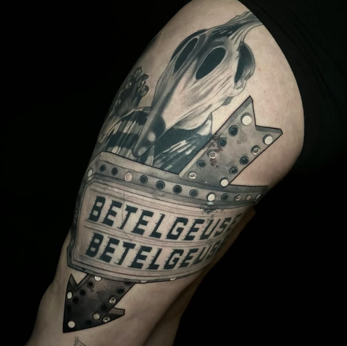 Tattoo by @tattoosandtealeaves — black_and_grey, realism