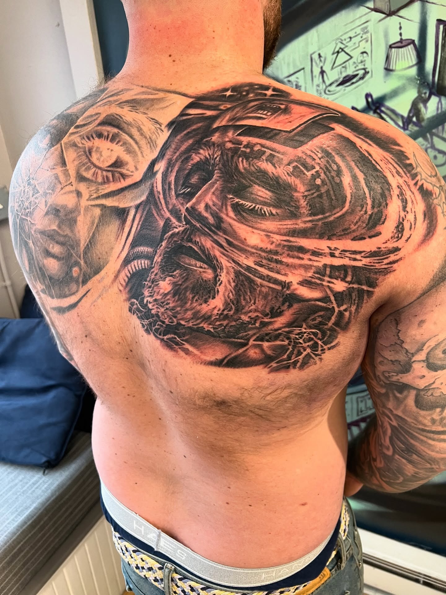 Tattoo by @strikt — black_and_grey, realism