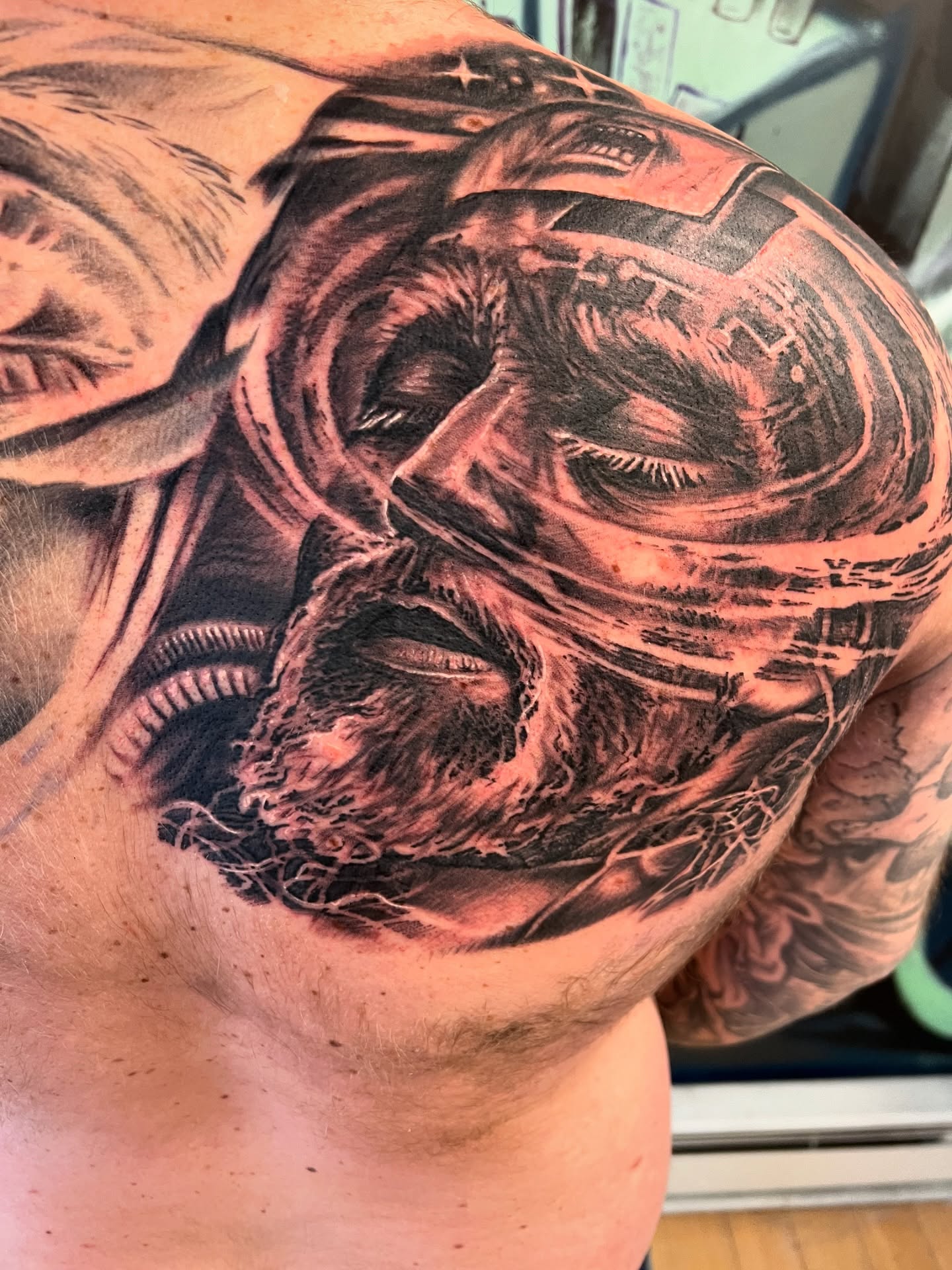 Tattoo by @strikt — realism, black_and_grey