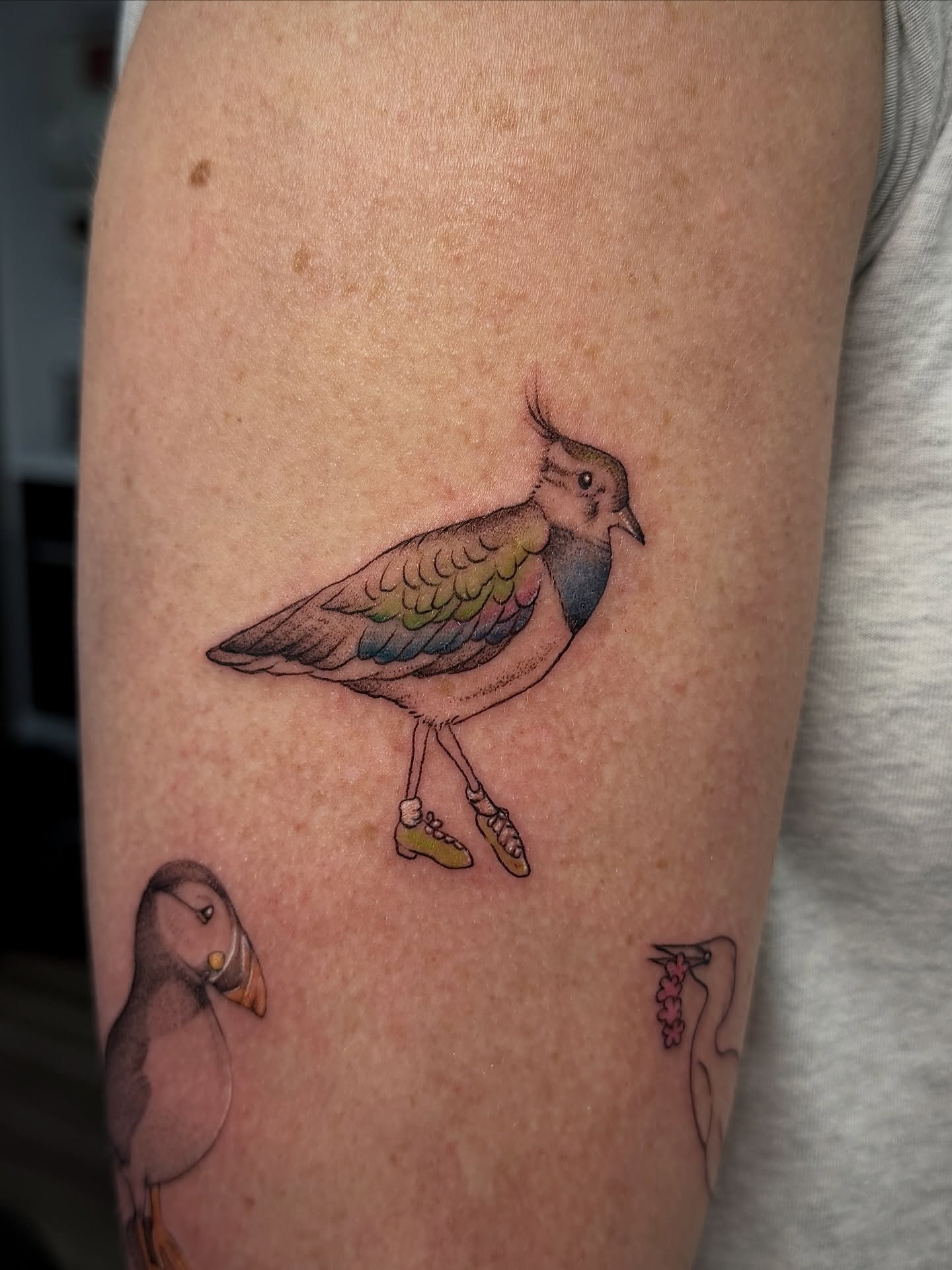 Bird realism tattoo on the forearm by 𝐀𝐝𝐫𝐢𝐞𝐥 𝐓𝐢𝐧𝐤𝐥𝐞𝐧𝐛𝐞𝐫𝐠 ⏾, Denison, Iowa