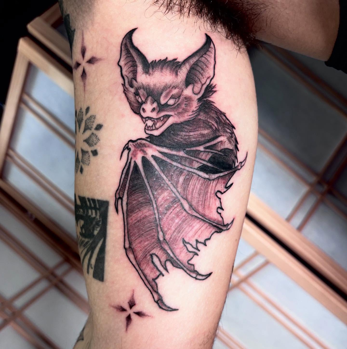 Tattoo by @brieowth — black_and_grey