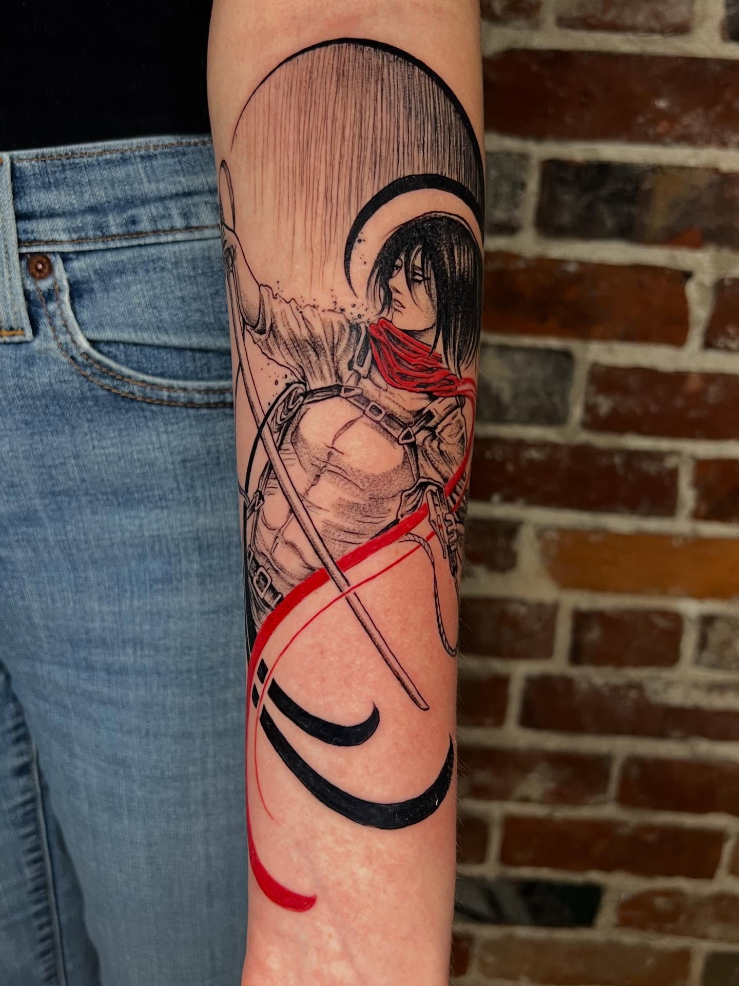 Tattoo by @tallartist — anime