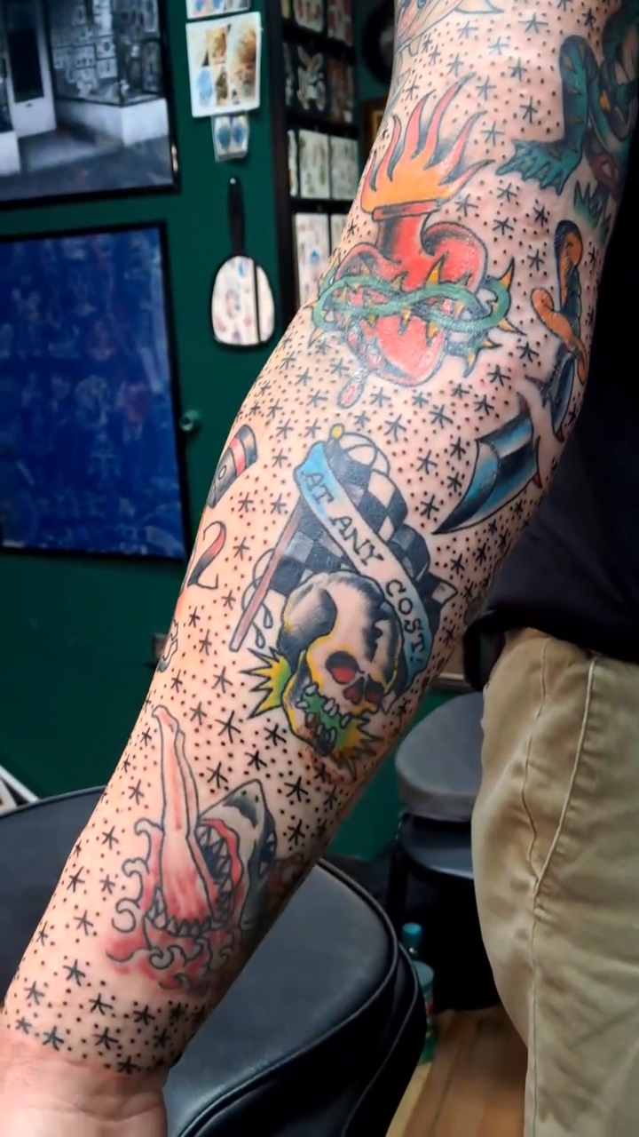 Tattoo by @tattoosbyreb — american_traditional, neo_traditional