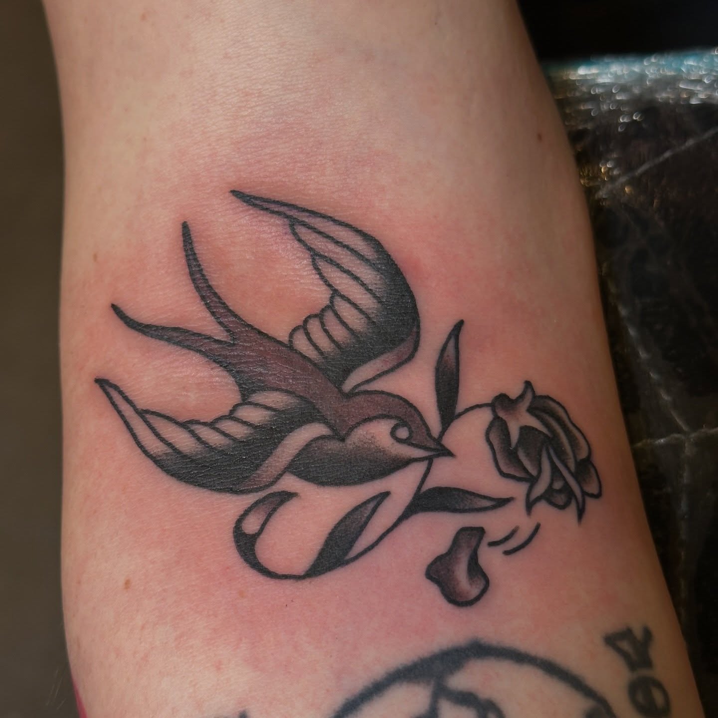 Tattoo by @bails.tattooer — american_traditional, black_and_grey