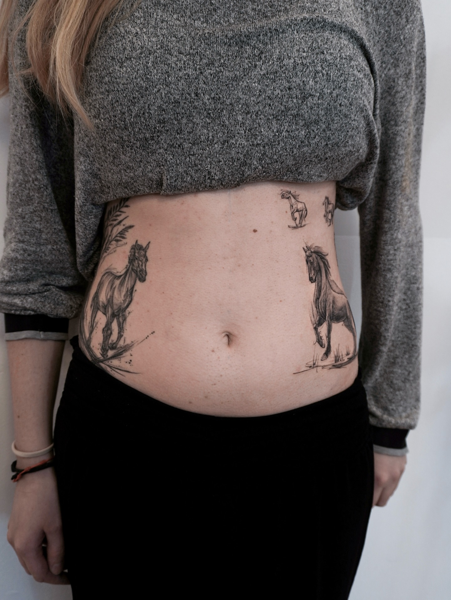 Tattoo by @maru.tattooist — black_and_grey